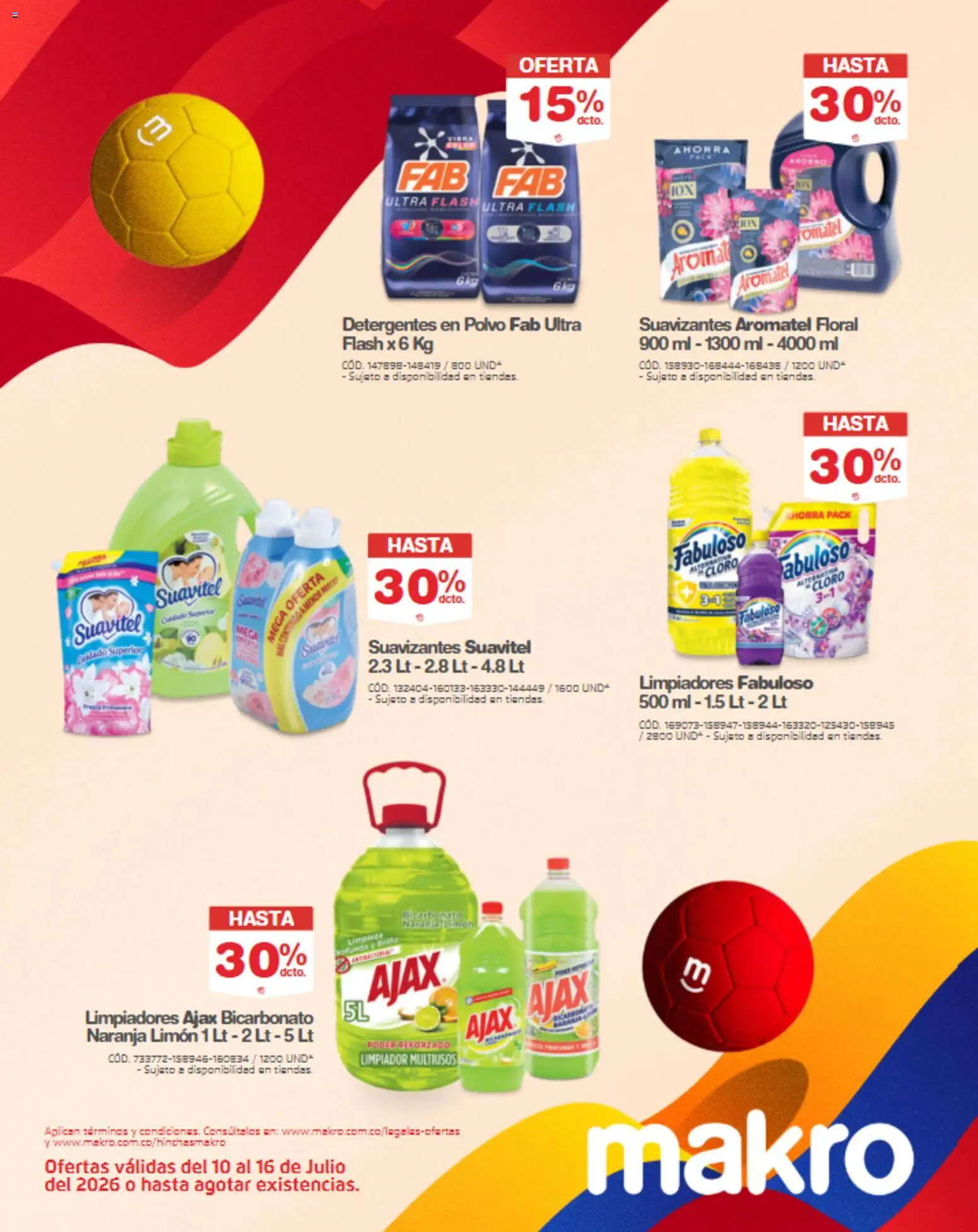 Makro revista - valida desde el 10/07/2026 | Página: 9 | Productos: Brillo, Limón, Limpiador, Polvo