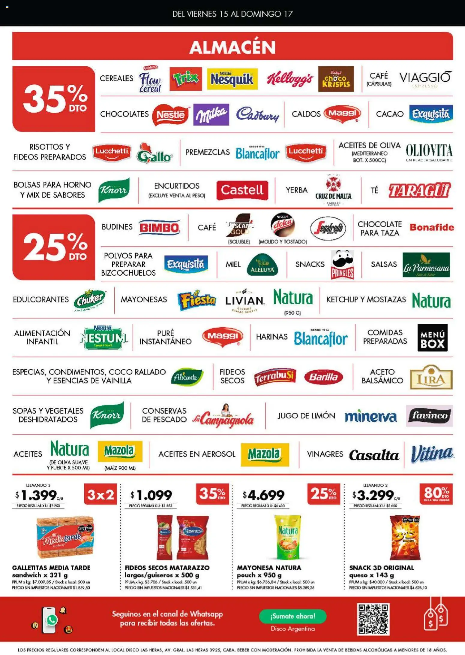 Disco - Superofertas │ válido desde el 14.05.2026 | Página: 3 | Productos: Peso, Galletitas, Ketchup, Queso