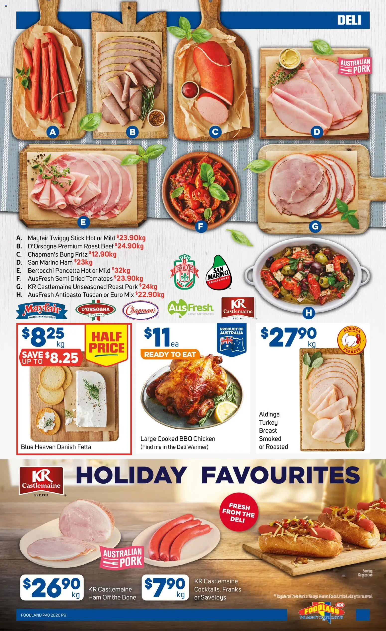 Foodland catalogue - valid from 30/09/2026 | Page: 9 | Products: Turkey breast, Tomatoes, Pancetta, Dried tomatoes