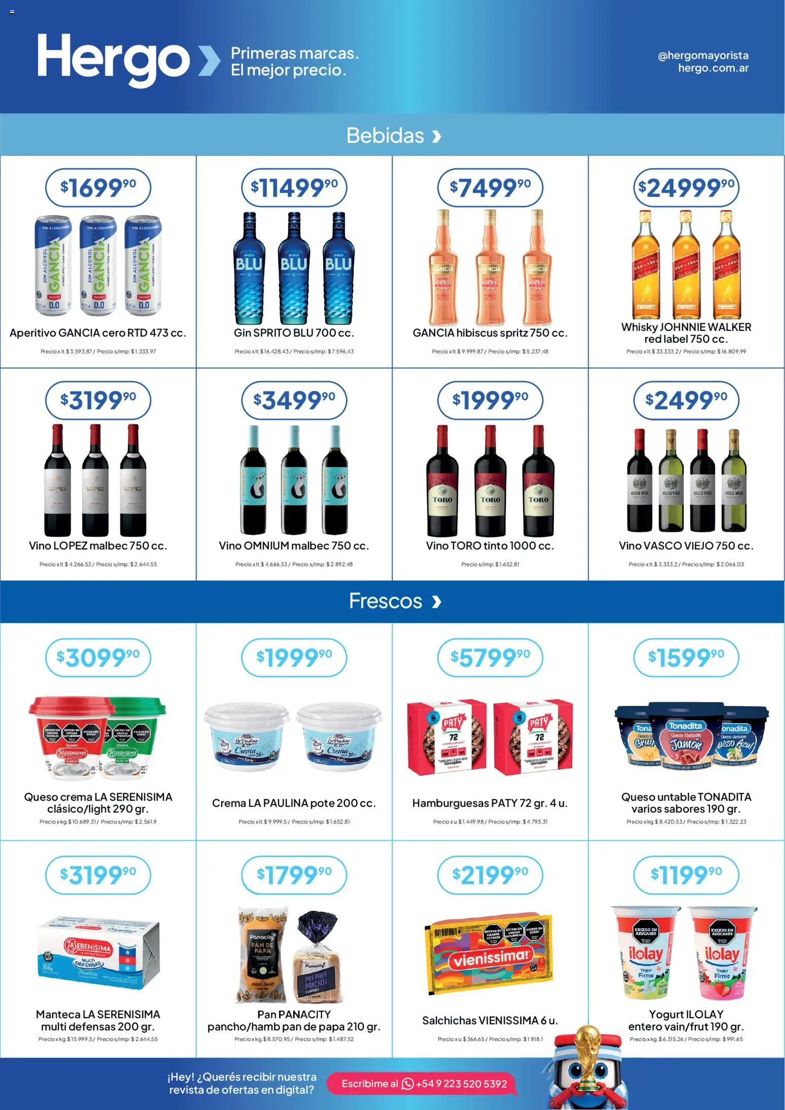 Hergo catálogo │ válido desde el 01/07/2026 | Página: 4 | Productos: Soda, Manteca, Yogur, Jamón
