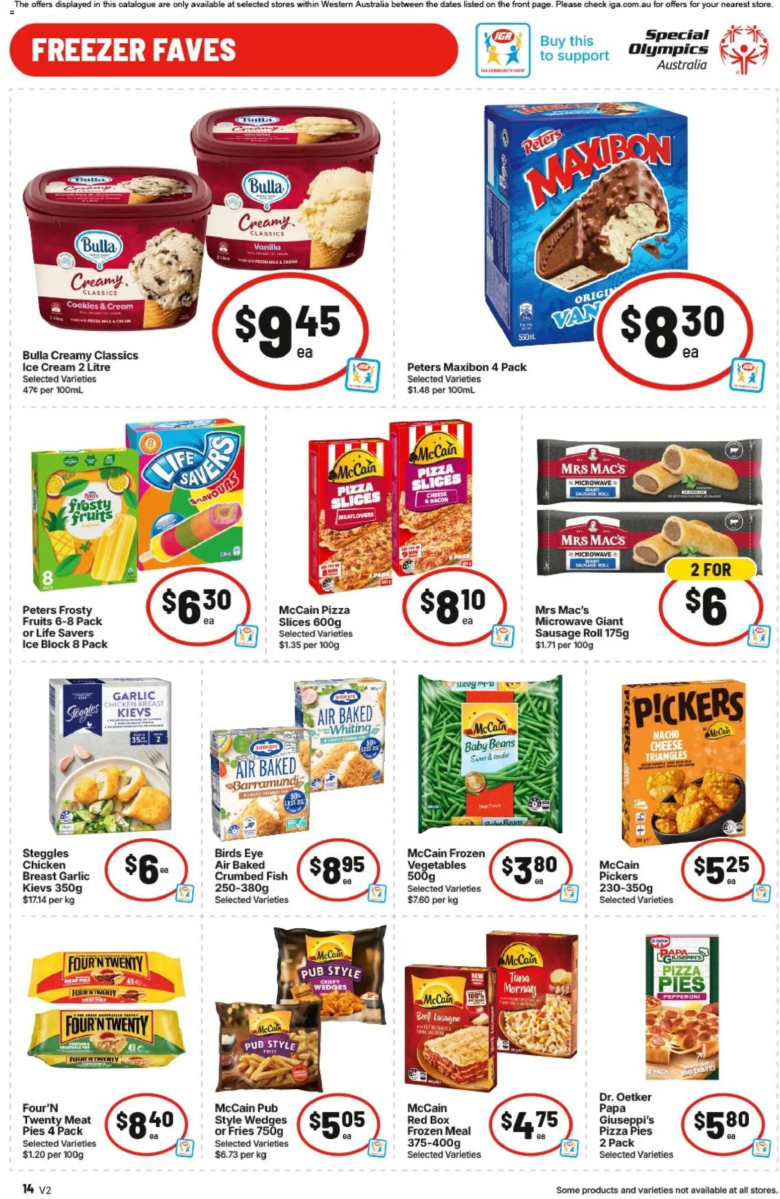IGA catalogue - valid from 06.05.2026 | Page: 15 | Products: Bacon, Cheese, Cream, Freezer