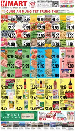 Preview of Hmart weekly ads valid from 09/25/2026