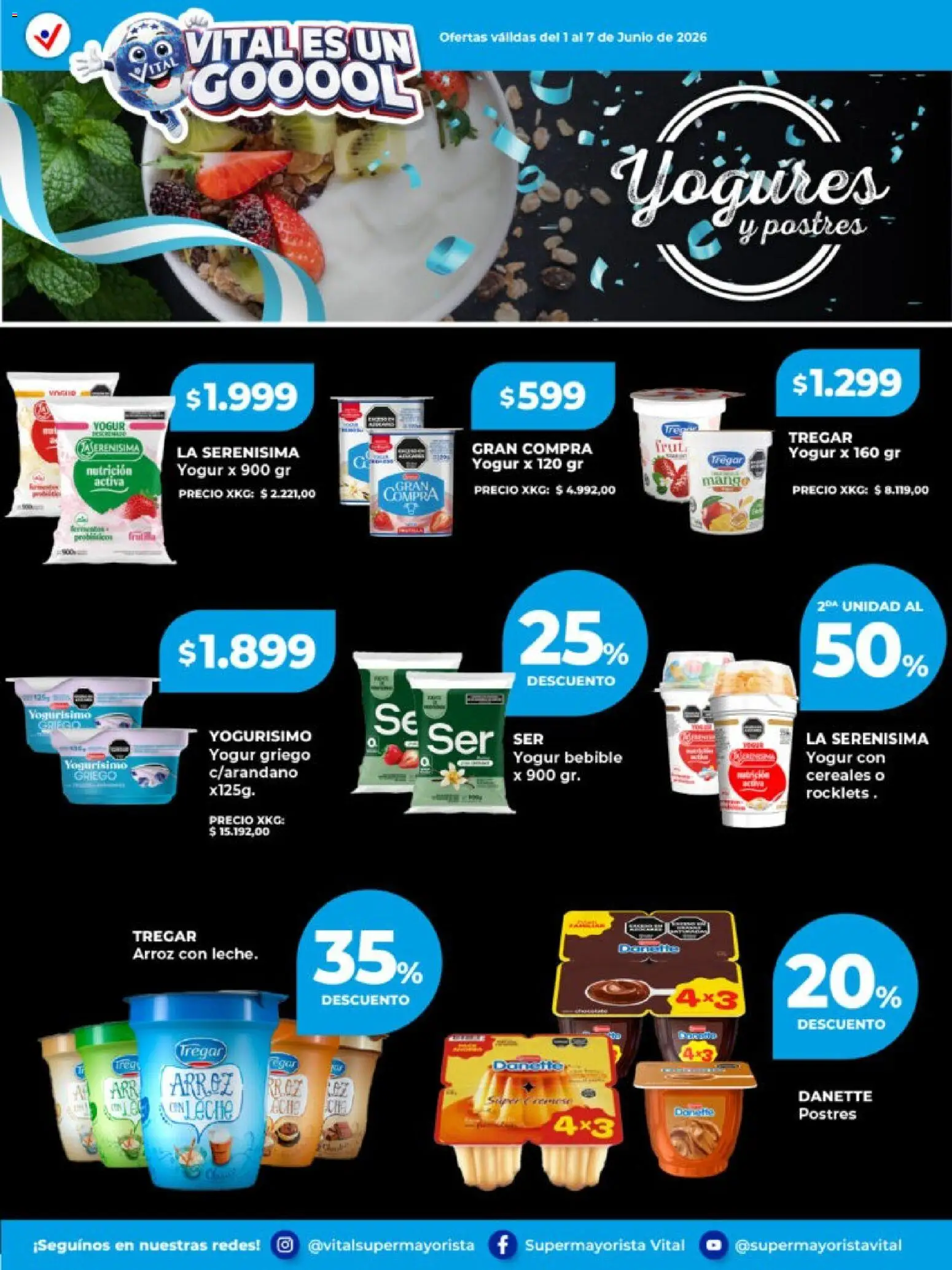 Vital - Especial de frescos │ válido desde el 01.06.2026 | Página: 5 | Productos: Yogur, Arroz, Cereales