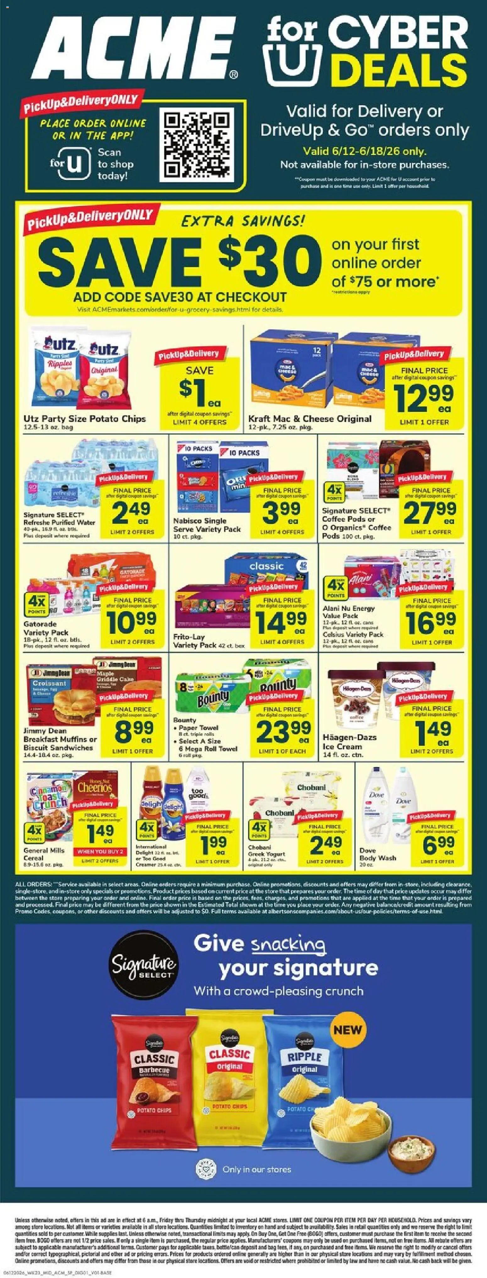 Acme Specialty Publication - valid from 12.06.2026 | Page: 1 | Products: Griddle, Cheese, Chips, Cream