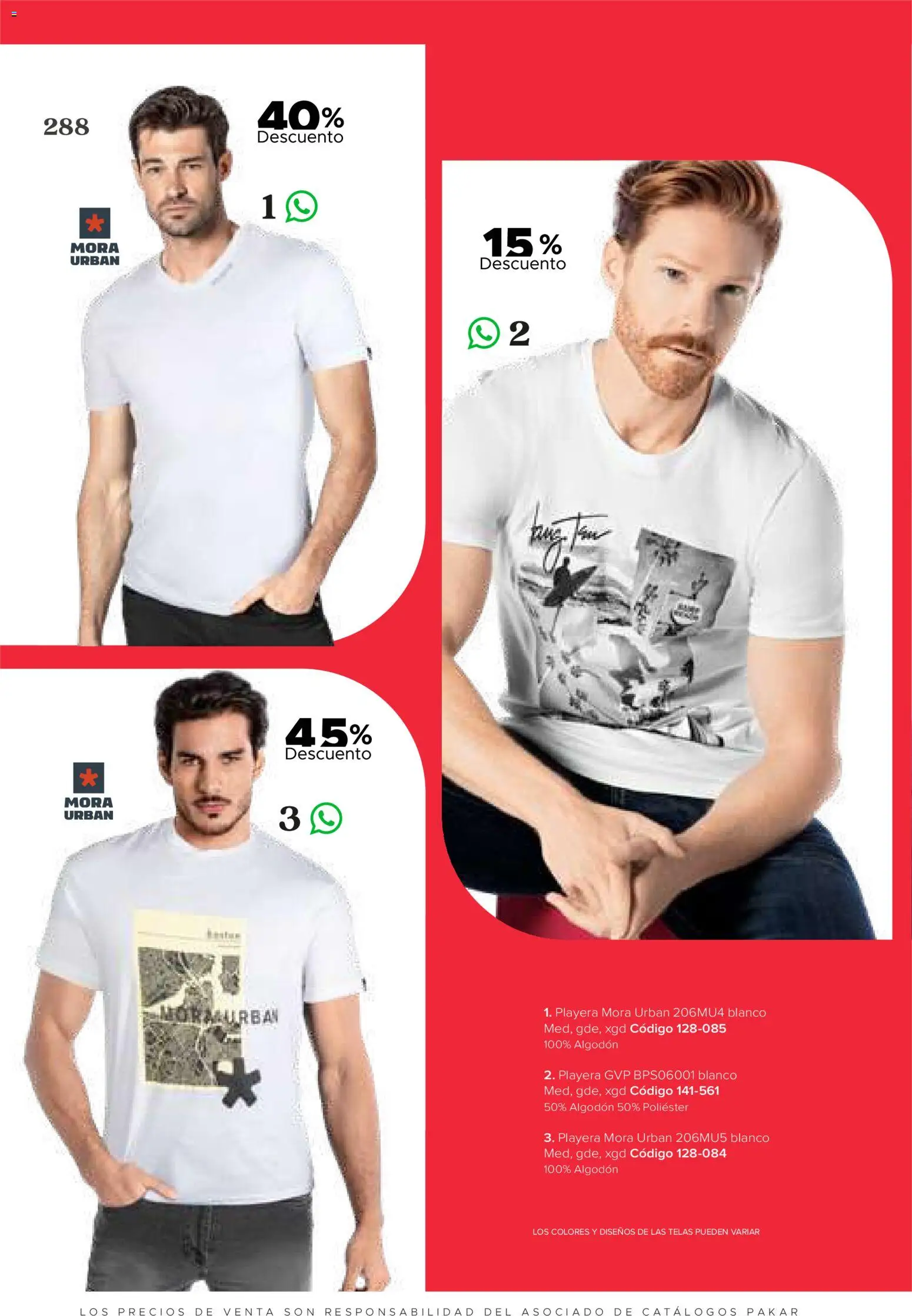 Nuevas ofertas de SC Pakar válidas en toda la República Mexicana desde el 31/07/2026. ¡Encuentra las mejores ofertas en SC Pakar catálogo Ropa! | Página: 288 | Productos: Algodón, Playera