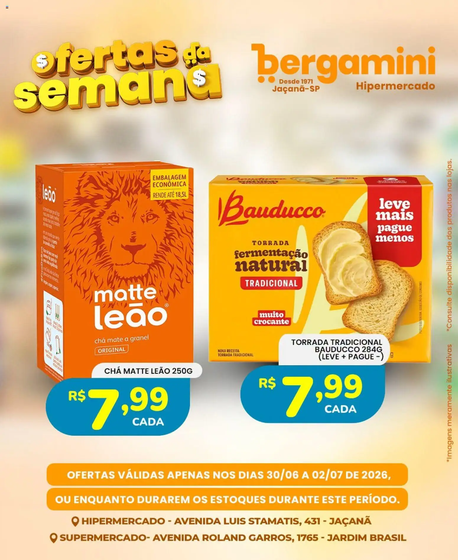 Supermercado Bergamini Folheto - válido de 30/06/2026 | Página: 20 | Produtos: Chá mate, Chá