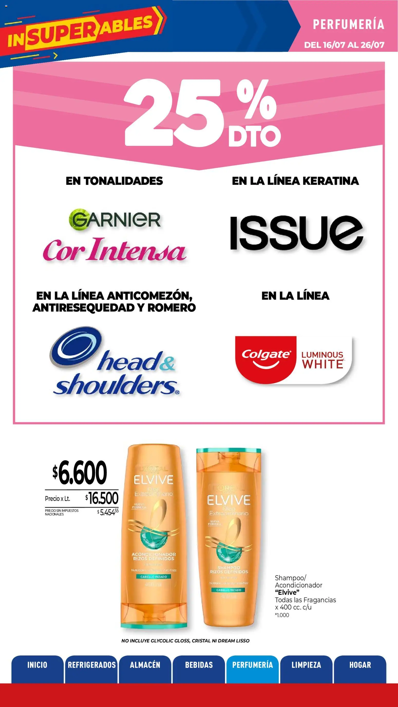 La Anonima catálogo │ válido desde el 16/07/2026 | Página: 24 | Productos: Shampoo, Acondicionador