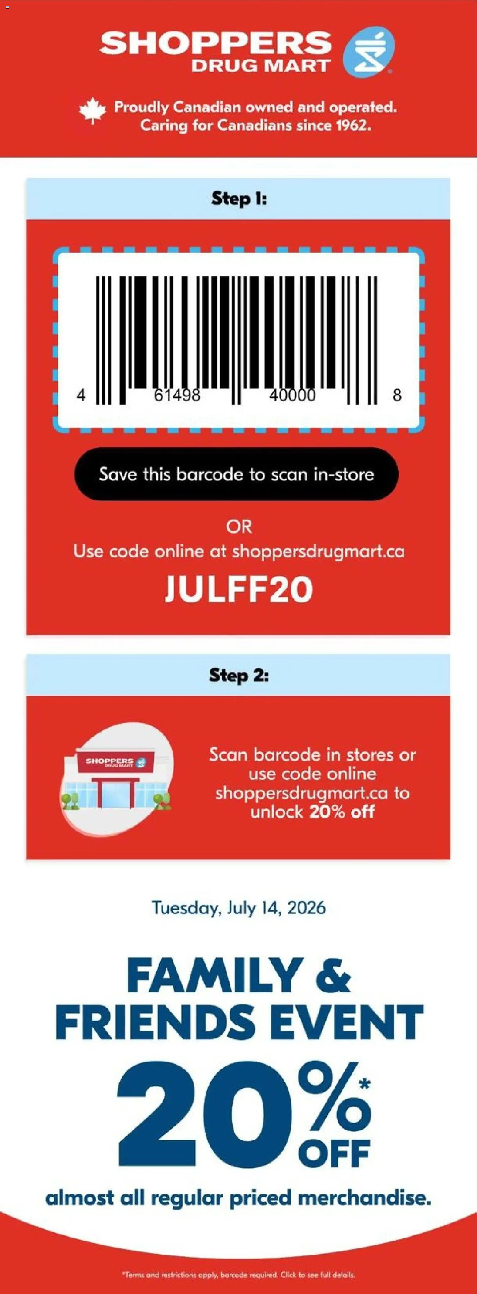 Shoppers flyer valid from Jul 14, 2026 | Page: 1