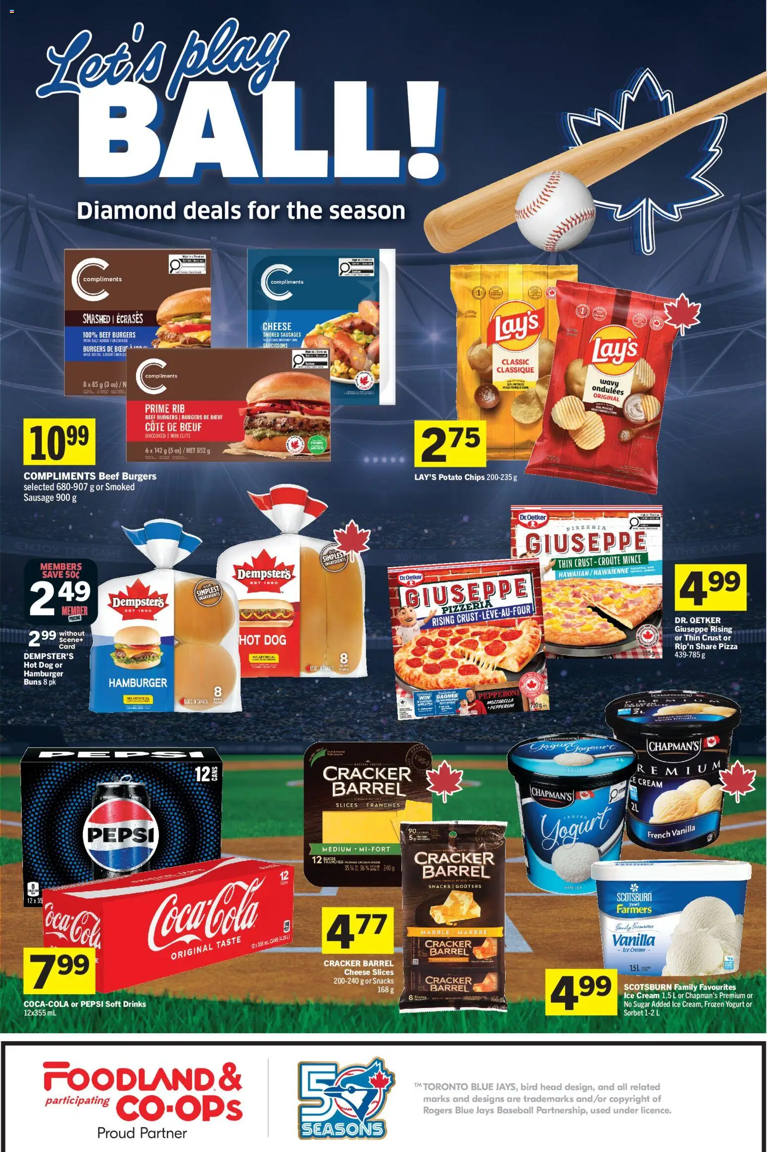 Foodland flyer valid from Sep 3, 2026 | Page: 10 | Products: Beef, Mozzarella, Sausages, Ice