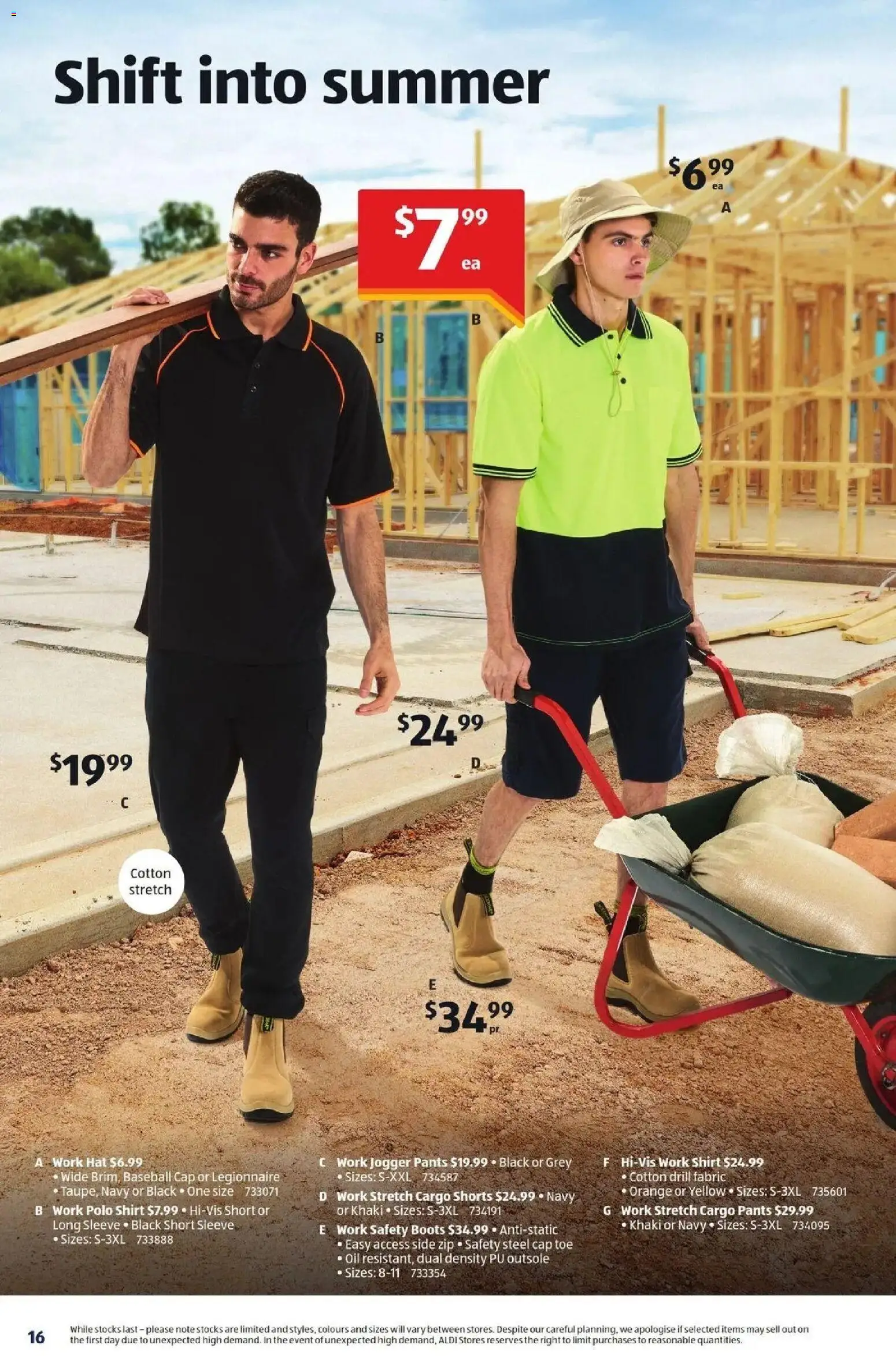 ﻿Aldi catalogue valid from 30/09/2026 > Online Australia | Page: 16 | Products: Long sleeve, Shirt, Hat, Cap