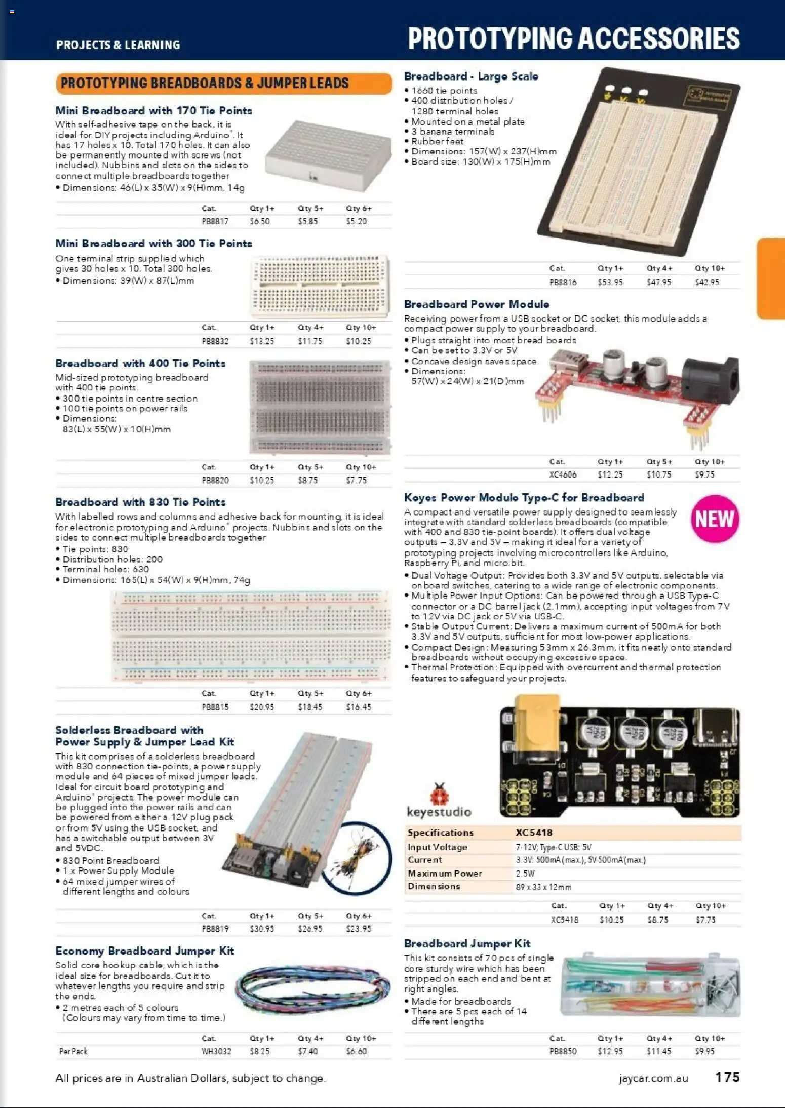 Jaycar catalogue - valid from 31/08/2026 | Page: 173 | Products: Tie, Raspberry, Scale, Strip