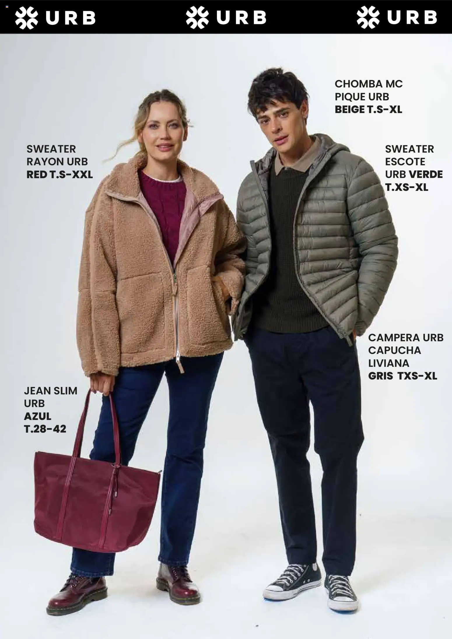 Jumbo - Catálogo URB | Otoño & Invierno │ válido desde el 17/04/2026 | Página: 8 | Productos: Sweater, Jean, Campera, Chomba