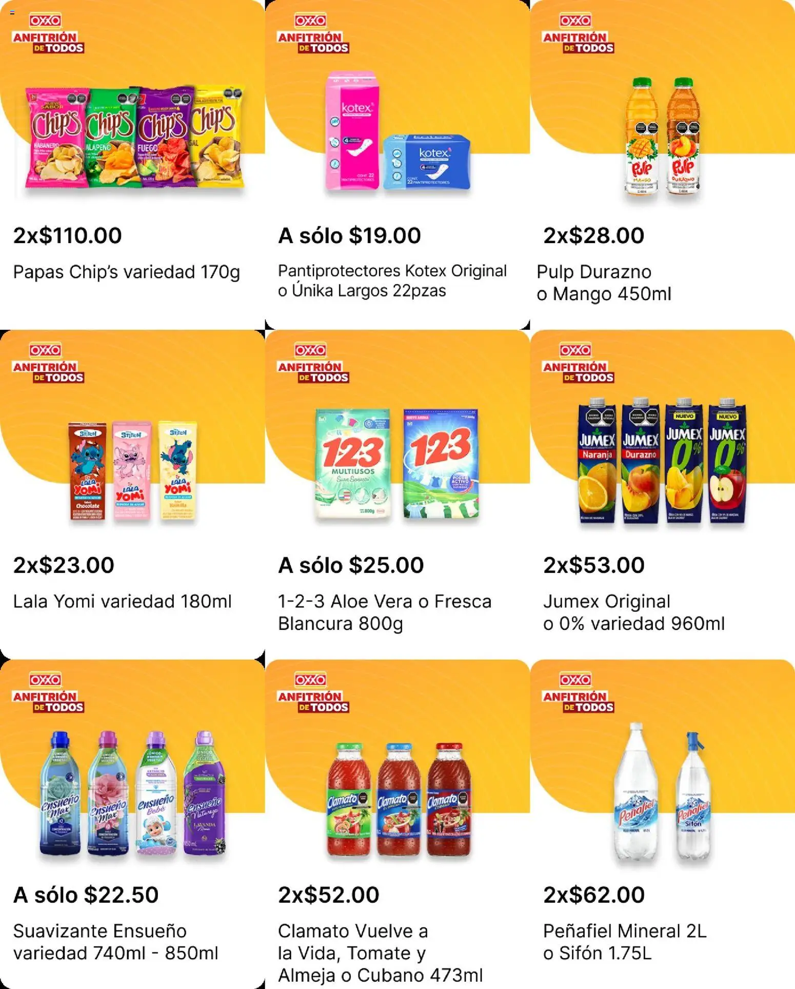 Nuevas ofertas de OXXO válidas en toda la República Mexicana desde el 25/06/2026. ¡Encuentra las mejores ofertas en OXXO folleto! | Página: 21 | Productos: Tomate, Mango, Suavizante, Papas
