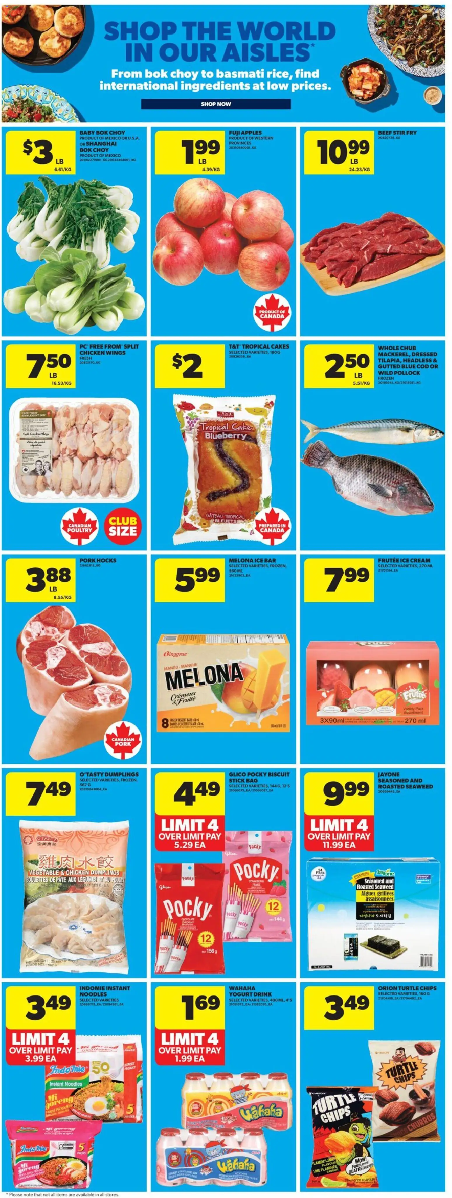 Real Canadian Superstore flyer valid from 07.05.2026 | Page: 24 | Products: Noodles, Chips, Chicken wings, Bag