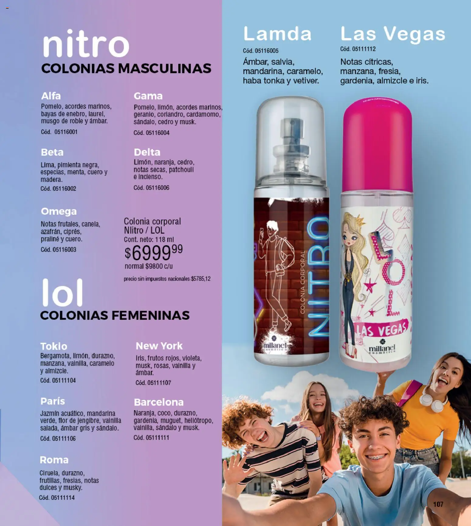 Millanel - Catálogo │ válido desde el 30/03/2026 | Página: 107 | Productos: Vainilla, Pimienta, Dulces, Omega