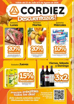 Vista previa Cordiez ofertas válido desde el 23/07/2026 | Página: 8 | Productos: Papel higiénico, Yerba