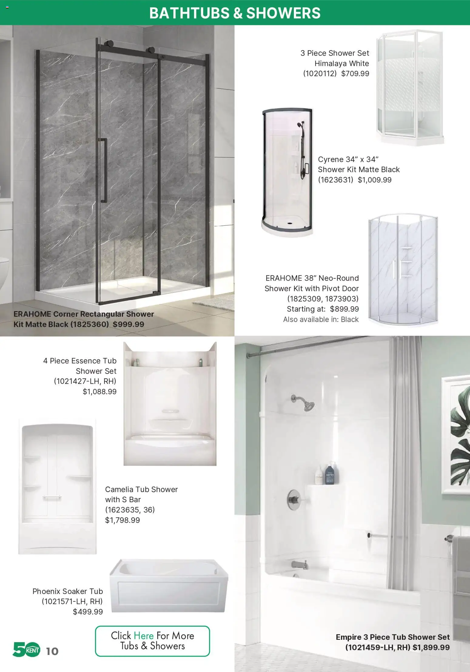 Kent flyer valid from Sep 10, 2026 | Page: 10 | Products: Shower, Door