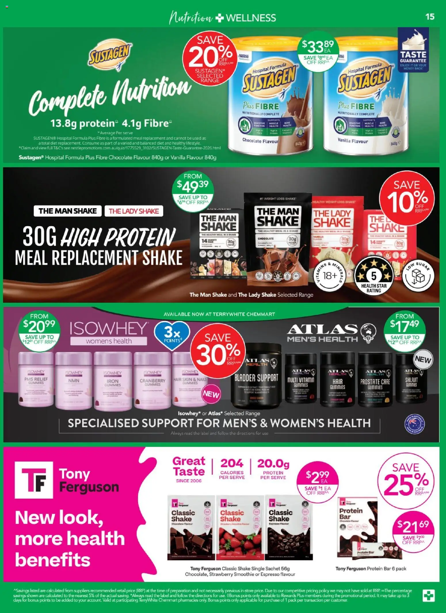 Terry White catalogue - valid from 09/07/2026 | Page: 16 | Products: Sugar, Weight loss, Weight, Iron