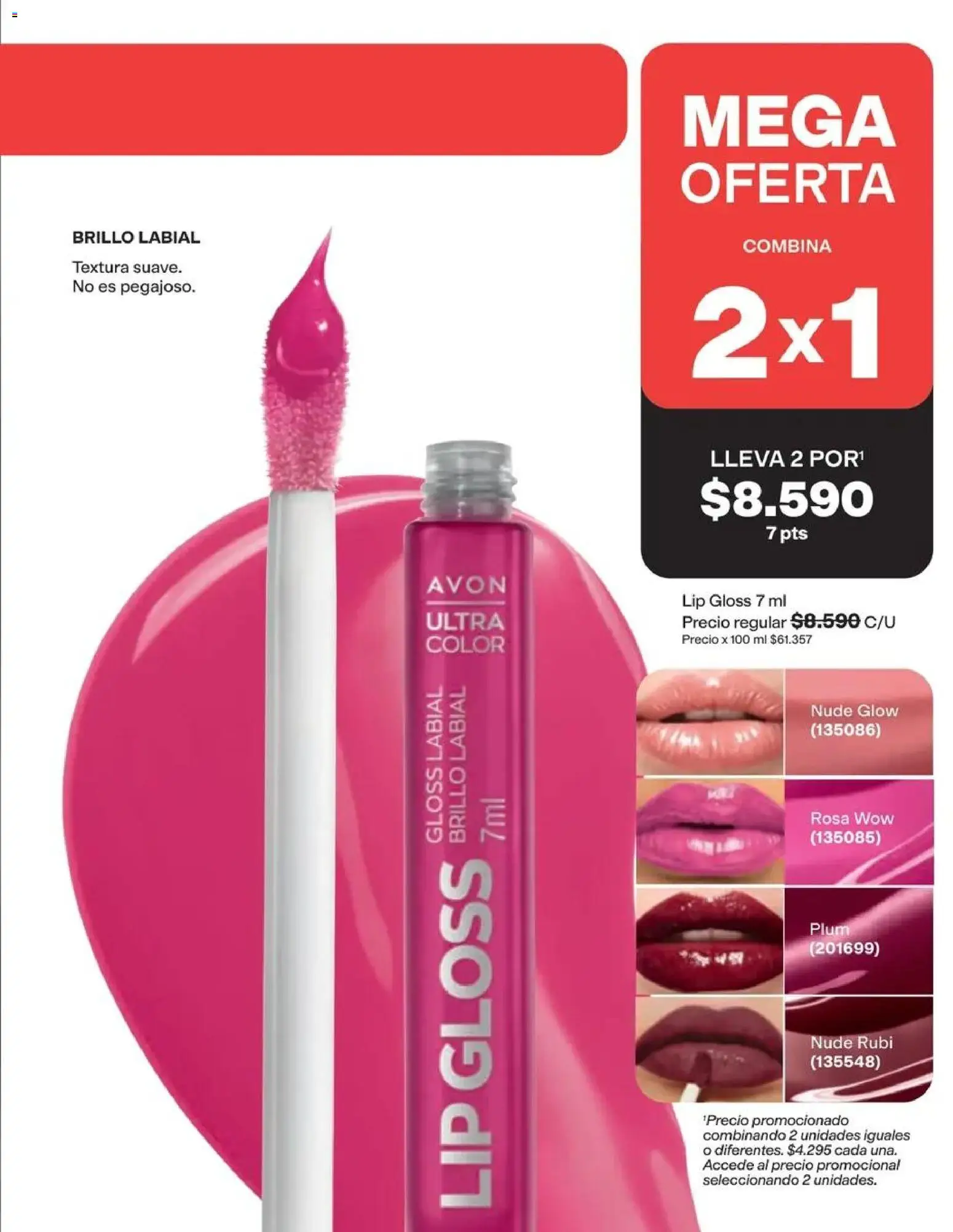 Catálogo Avon Campaña 14 │ válido desde el 15.09.2026 | Página: 20 | Productos: Brillo, Labial