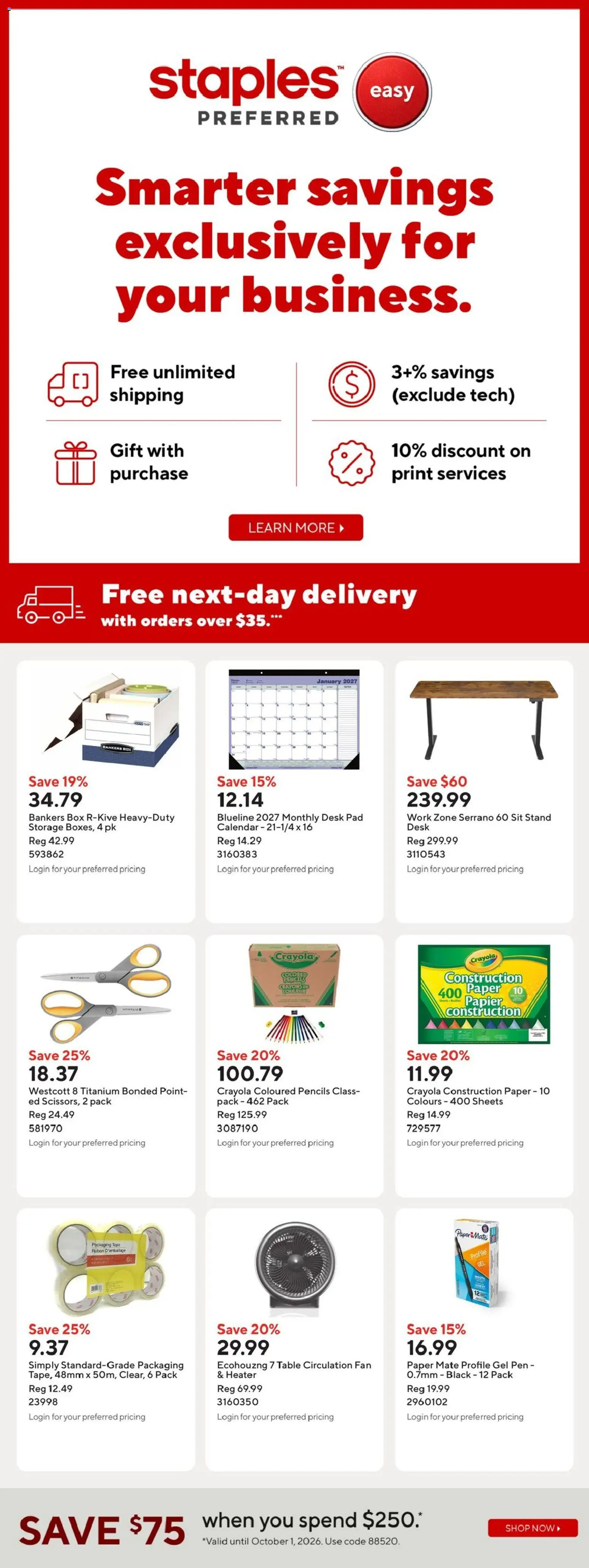 Staples flyer valid from Sep 25, 2026 | Page: 15