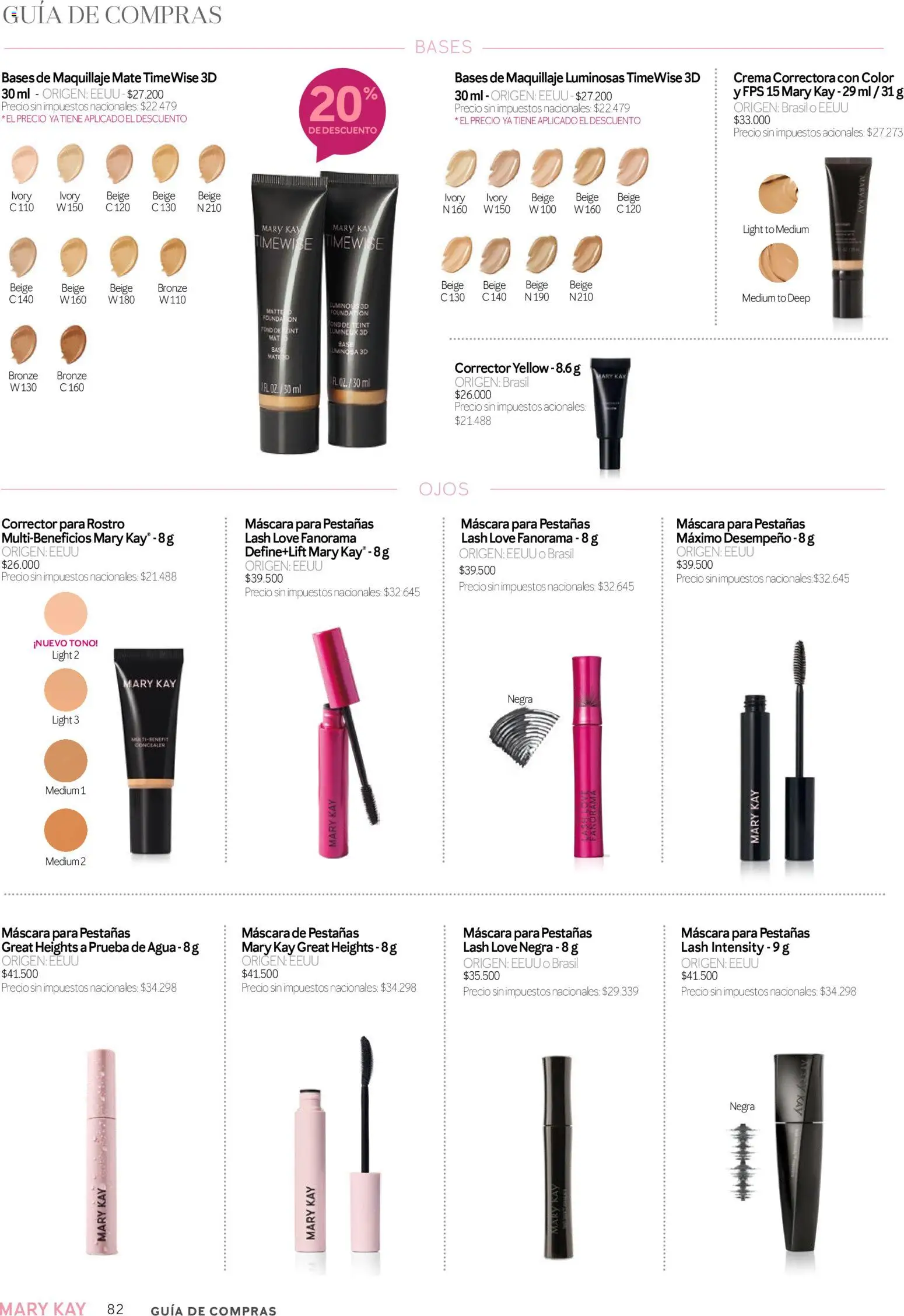 Mary Kay catálogo │ válido desde el 01/08/2026 | Página: 82 | Productos: Mate, Maquillaje, Máscara, Agua