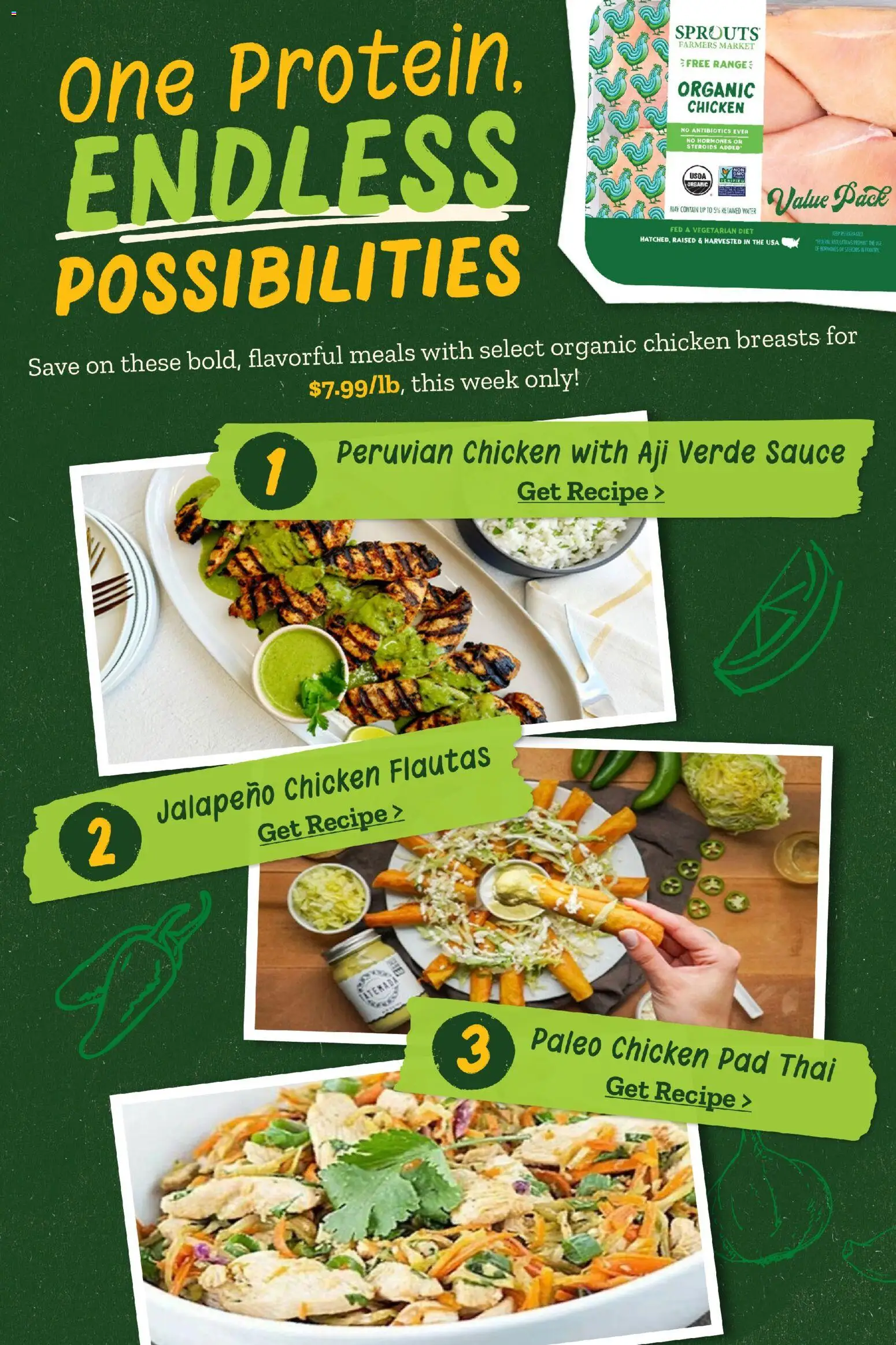 Sprouts Weekly Ad - valid from 08/12/2026 | Page: 2 | Products: Chicken, Chicken breasts, Water, Sauce