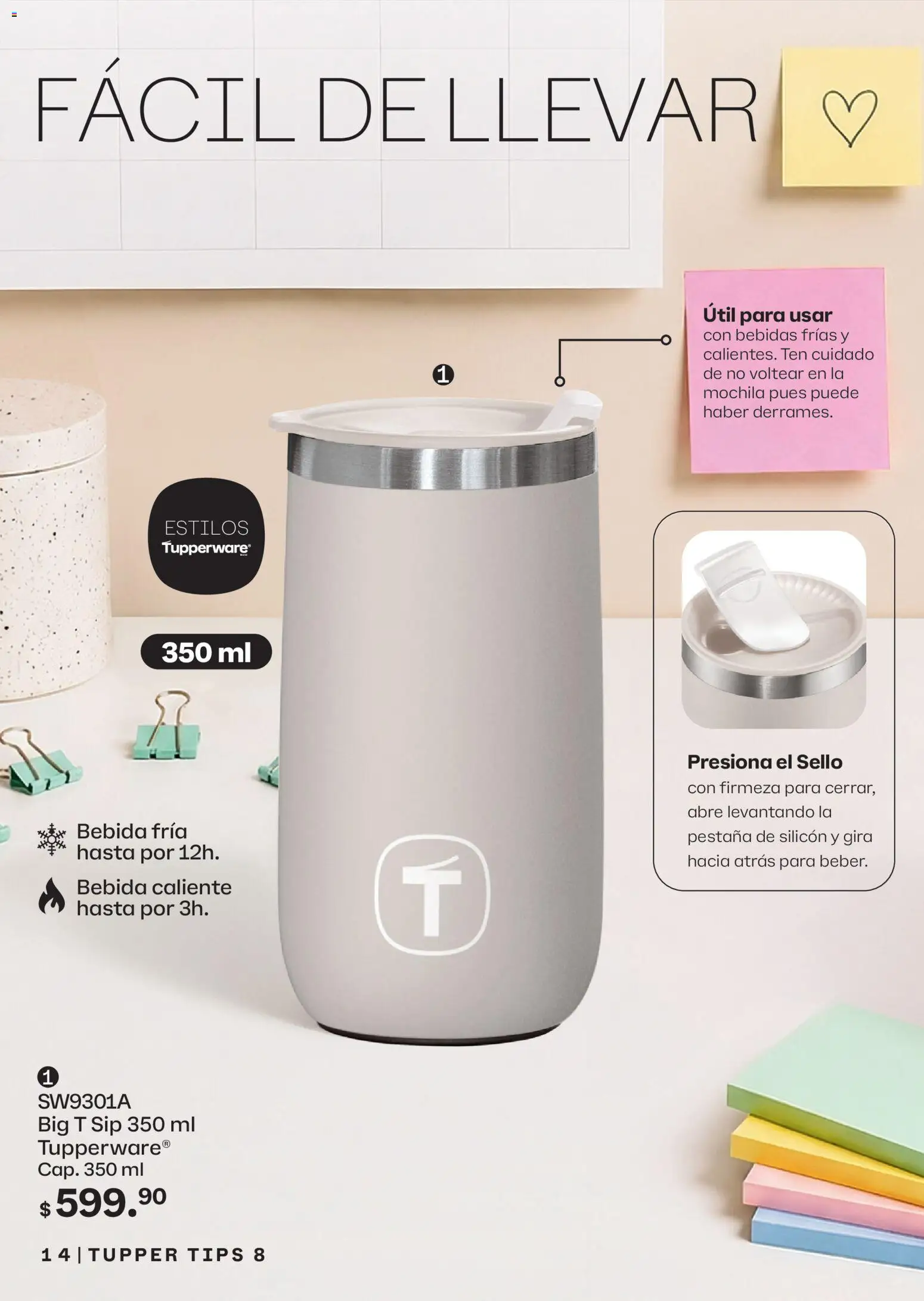 Nuevas ofertas de Tupperware válidas en toda la República Mexicana desde el 13/07/2026. ¡Encuentra las mejores ofertas en Tupperware catálogo! | Página: 14 | Productos: Mochila, Tupper