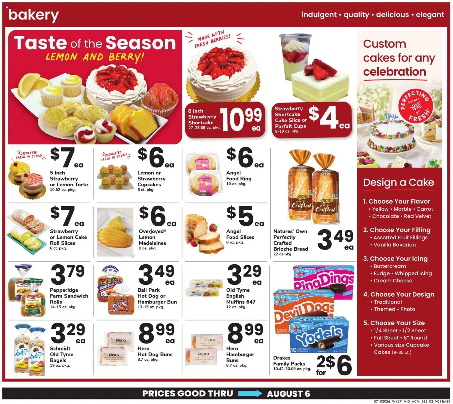 Acme Big Book of Savings - valid from 07/10/2026 | Page: 3 | Products: Bakery, Cheese, Chocolate, Lemon