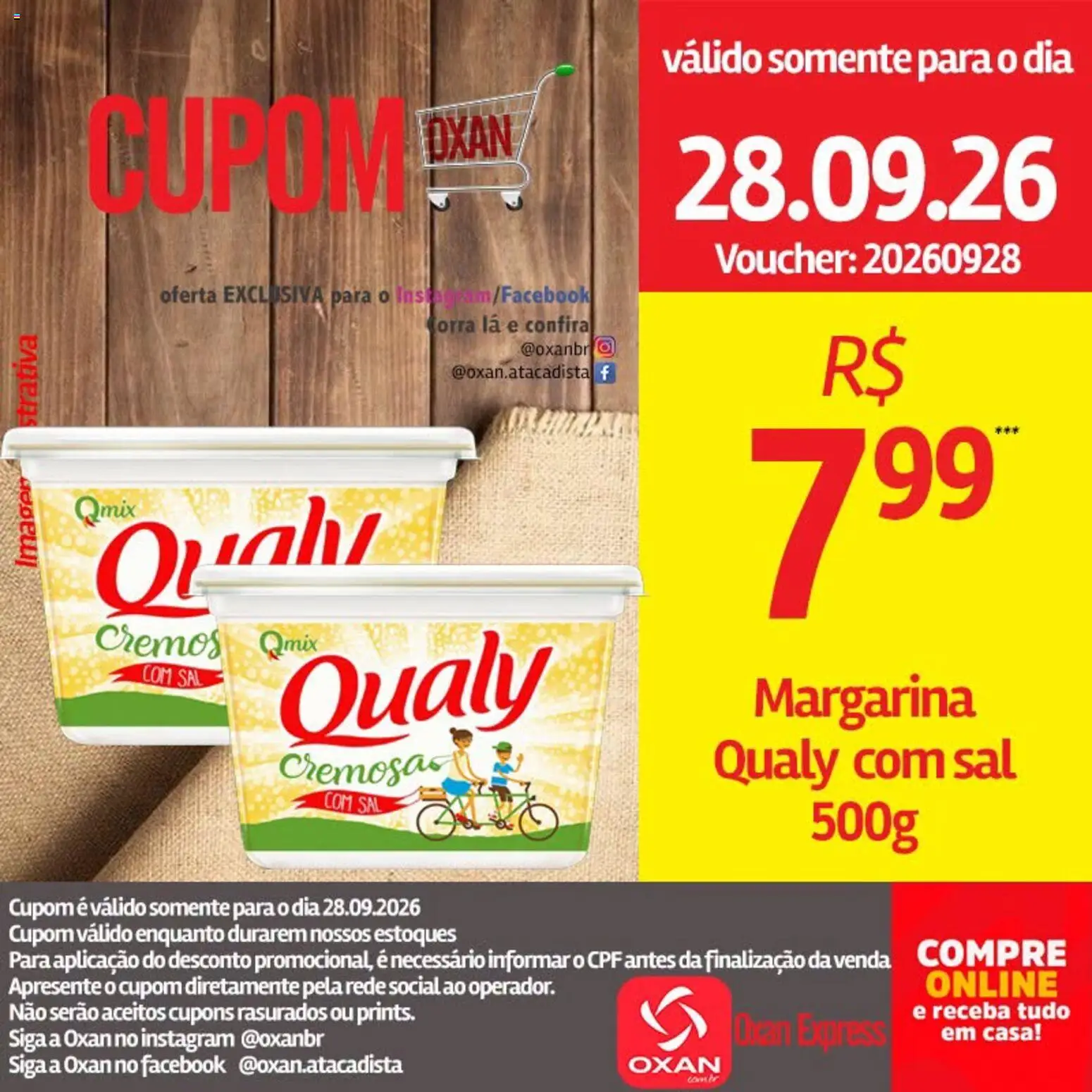 Oxan Atacadista Folheto - válido de 28/09/2026 | Página: 15 | Produtos: Sal, Margarina