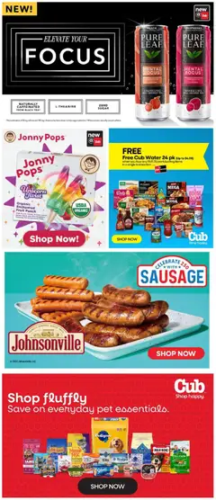 Preview of Cub Foods weekly ads valid from 10.05.2026 | Page: 10 | Products: Tea, Sugar, Sausage, Raspberry