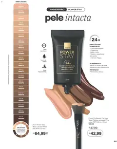 Avon folheto - Campanha 11 - Pré-Visualização do folheto da loja Avon, válido de 29/06/2026 | Página: 65 | Produtos: Pincel, Base