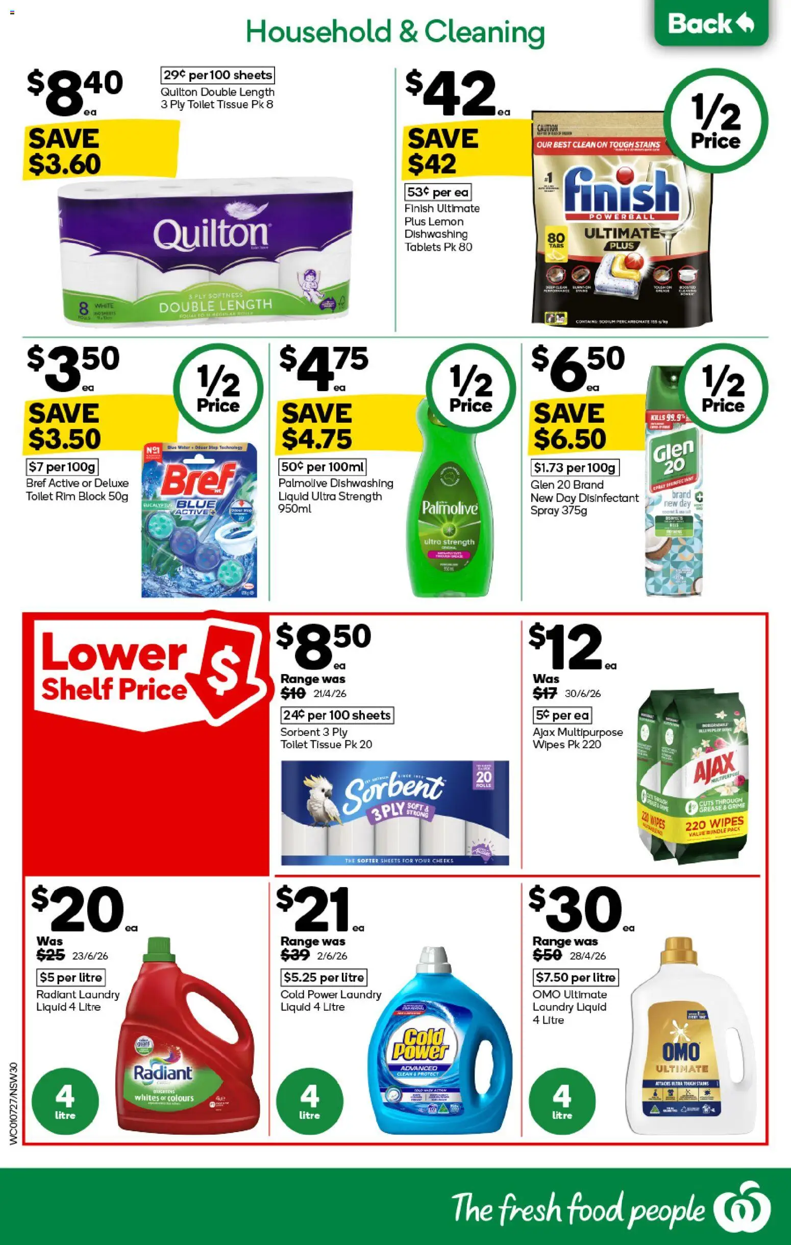 Woolworths catalogue - valid from 01/07/2026 | Page: 30 | Products: Toilet, Household, Laundry, Tablets