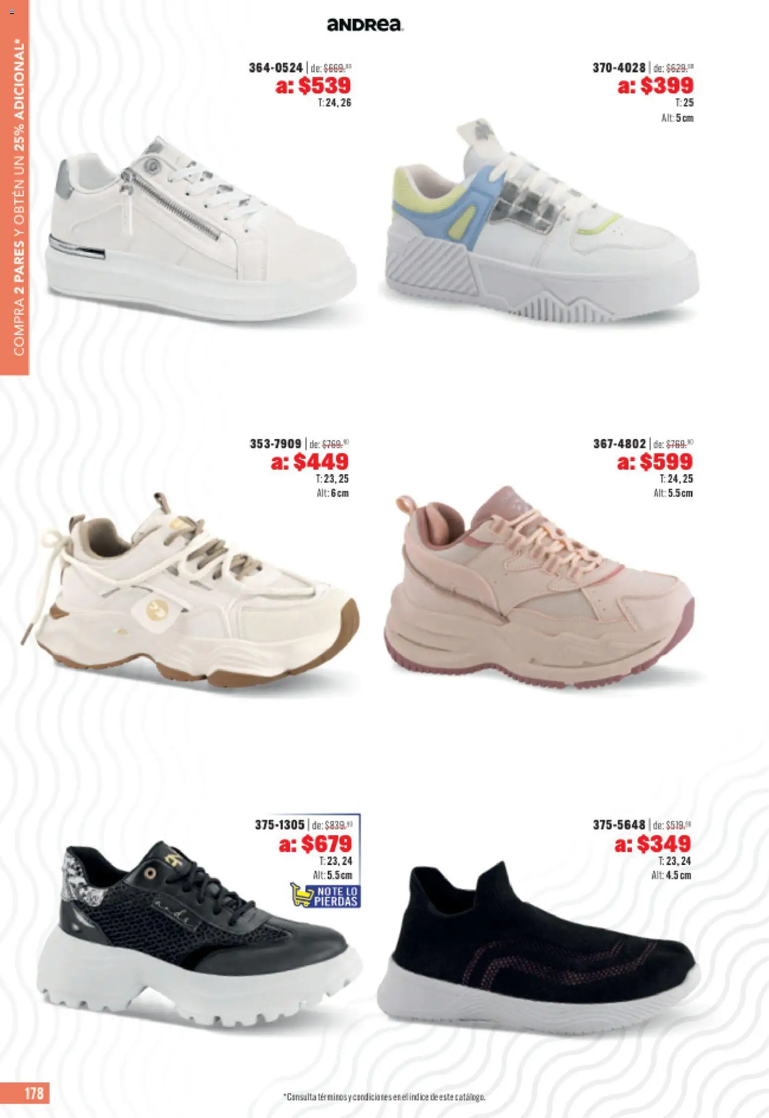 Nuevas ofertas de Andrea válidas en toda la República Mexicana desde el 31.05.2026. ¡Encuentra las mejores ofertas en Andrea catálogo Outlet! | Página: 178