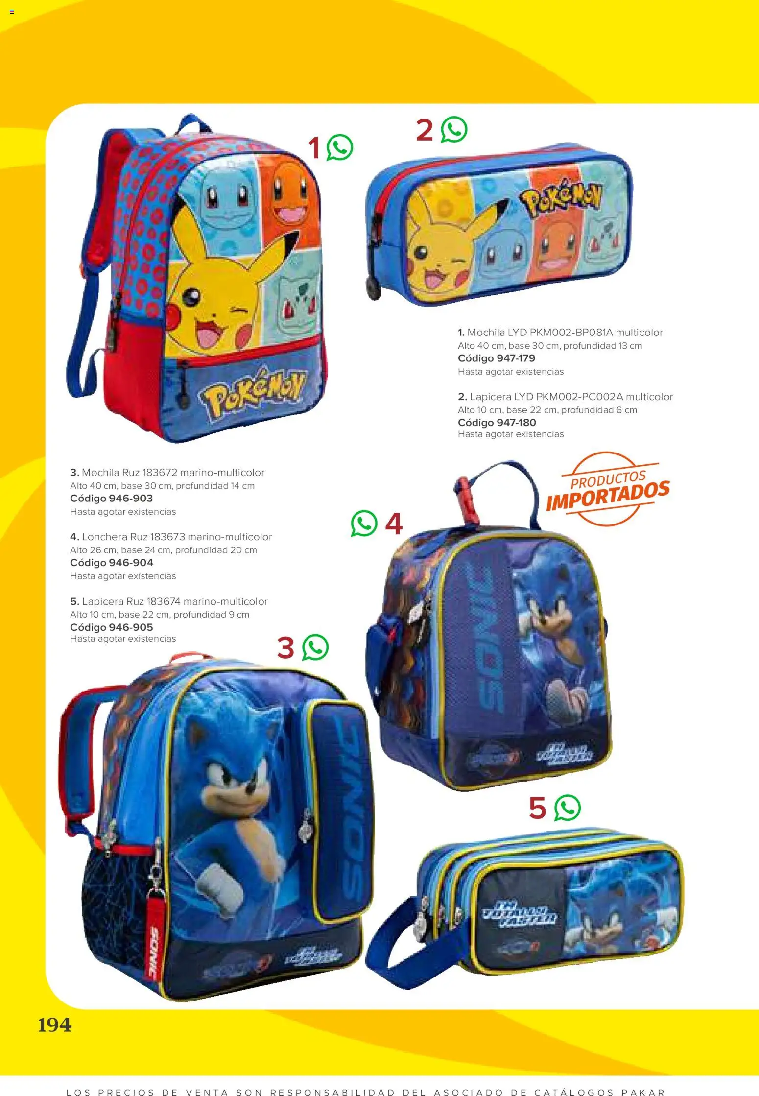 Nuevas ofertas de SC Pakar válidas en toda la República Mexicana desde el 31/07/2026. ¡Encuentra las mejores ofertas en SC Pakar catálogo Ropa! | Página: 194 | Productos: Mochila