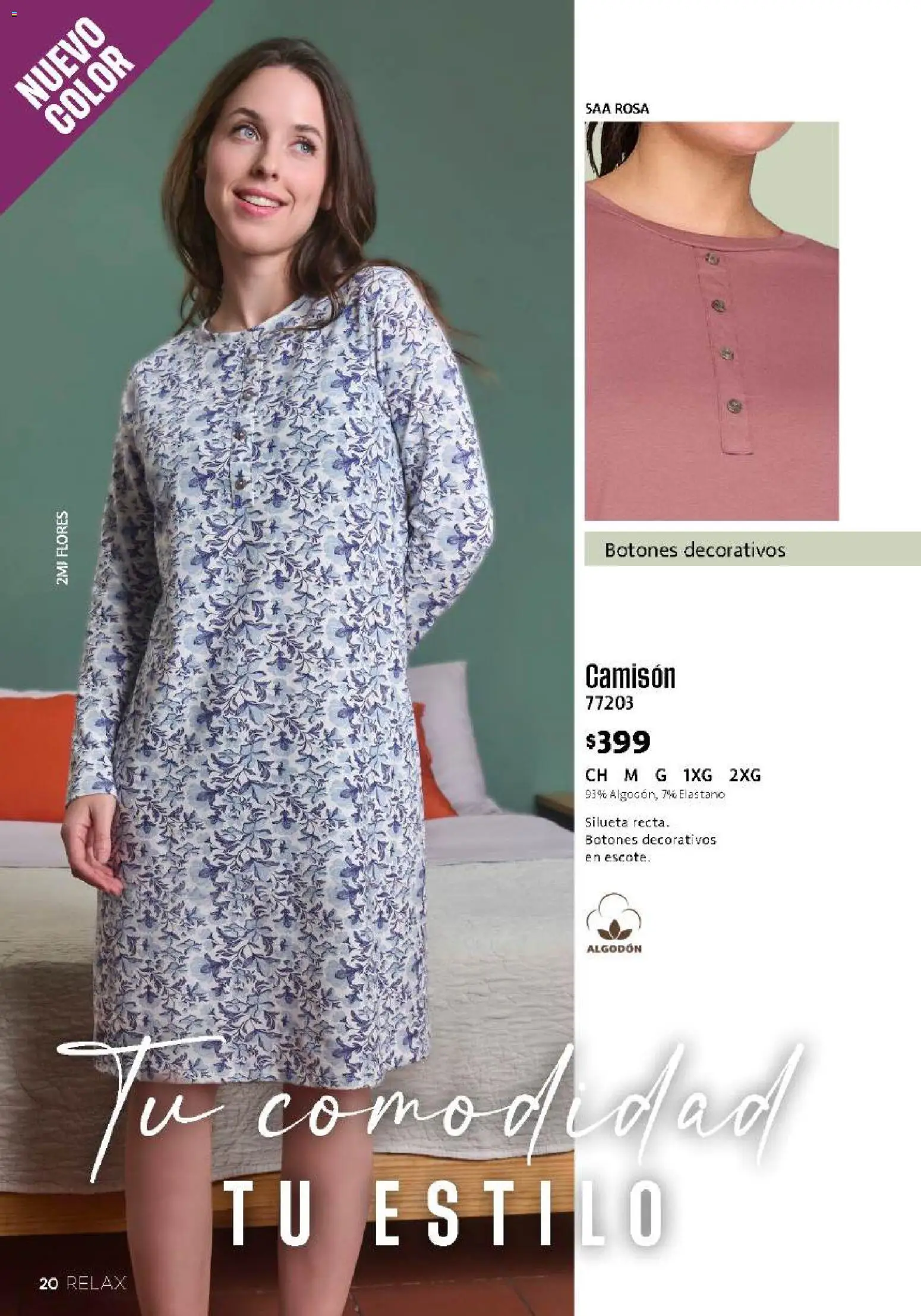 Nuevas ofertas de Ilusión válidas en toda la República Mexicana desde el 01/08/2026. ¡Encuentra las mejores ofertas en Ilusión catálogo Otoño! | Página: 22 | Productos: Algodón, Camisón