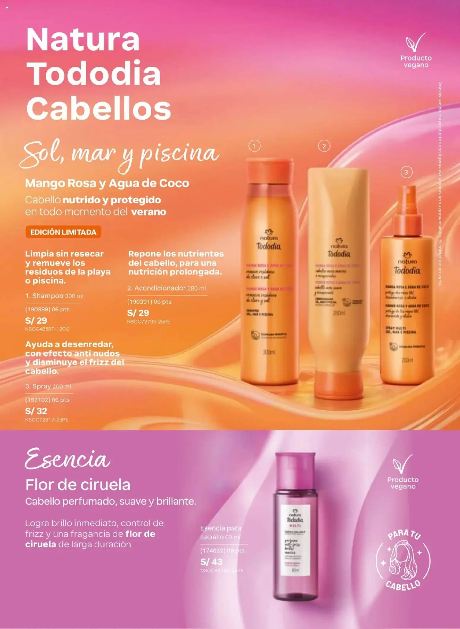 Catálogo Natura válido desde 10.03.2026 | Página: 149 | Productos: Shampoo, Acondicionador, Fragancia