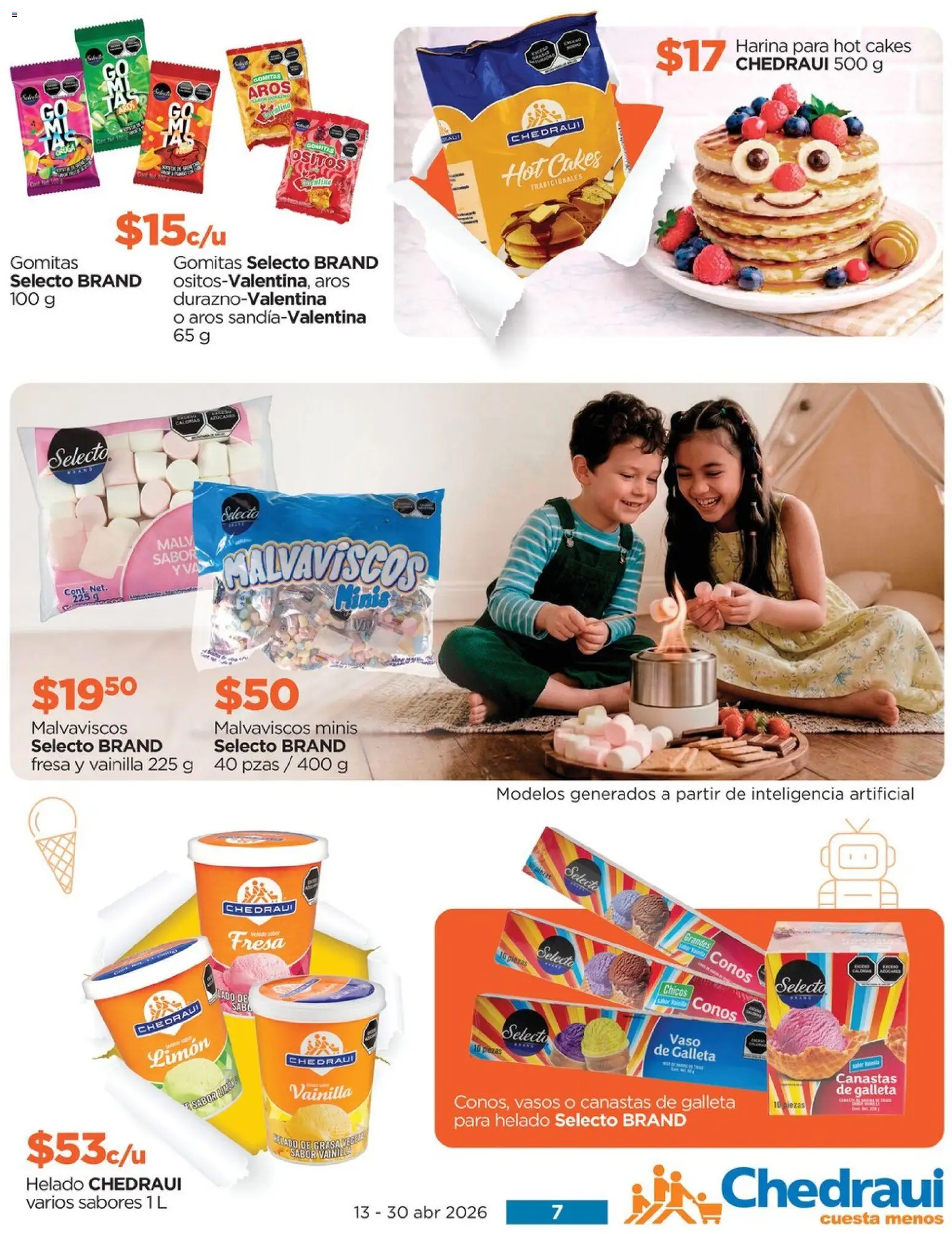 Nuevas ofertas de Chedraui válidas en toda la República Mexicana desde el 13/04/2026. ¡Encuentra las mejores ofertas en Chedraui folleto! | Página: 7 | Productos: Fresa, Harina, Limón, Vasos