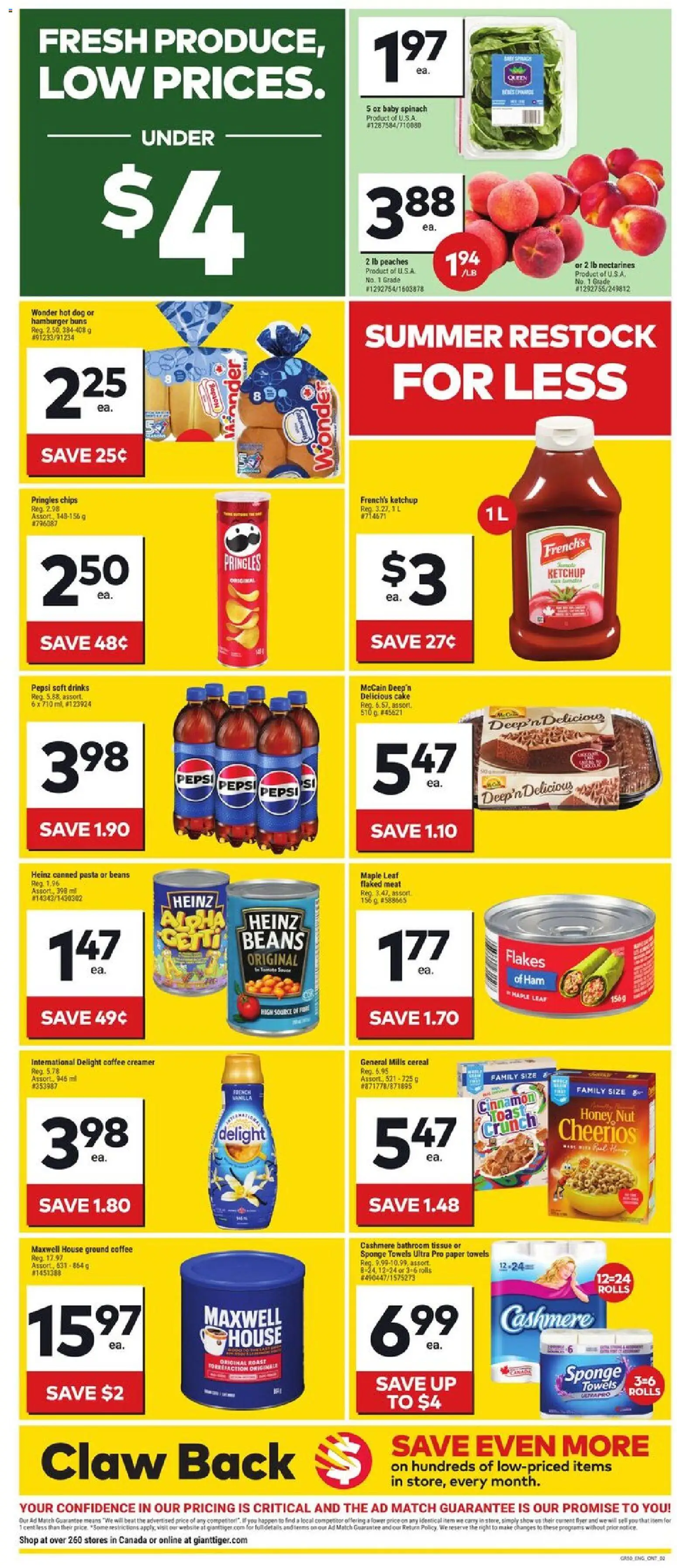 Giant Tiger flyer valid from Jul 15, 2026 | Page: 2 | Products: Pasta, Chips, Flakes, Coffee