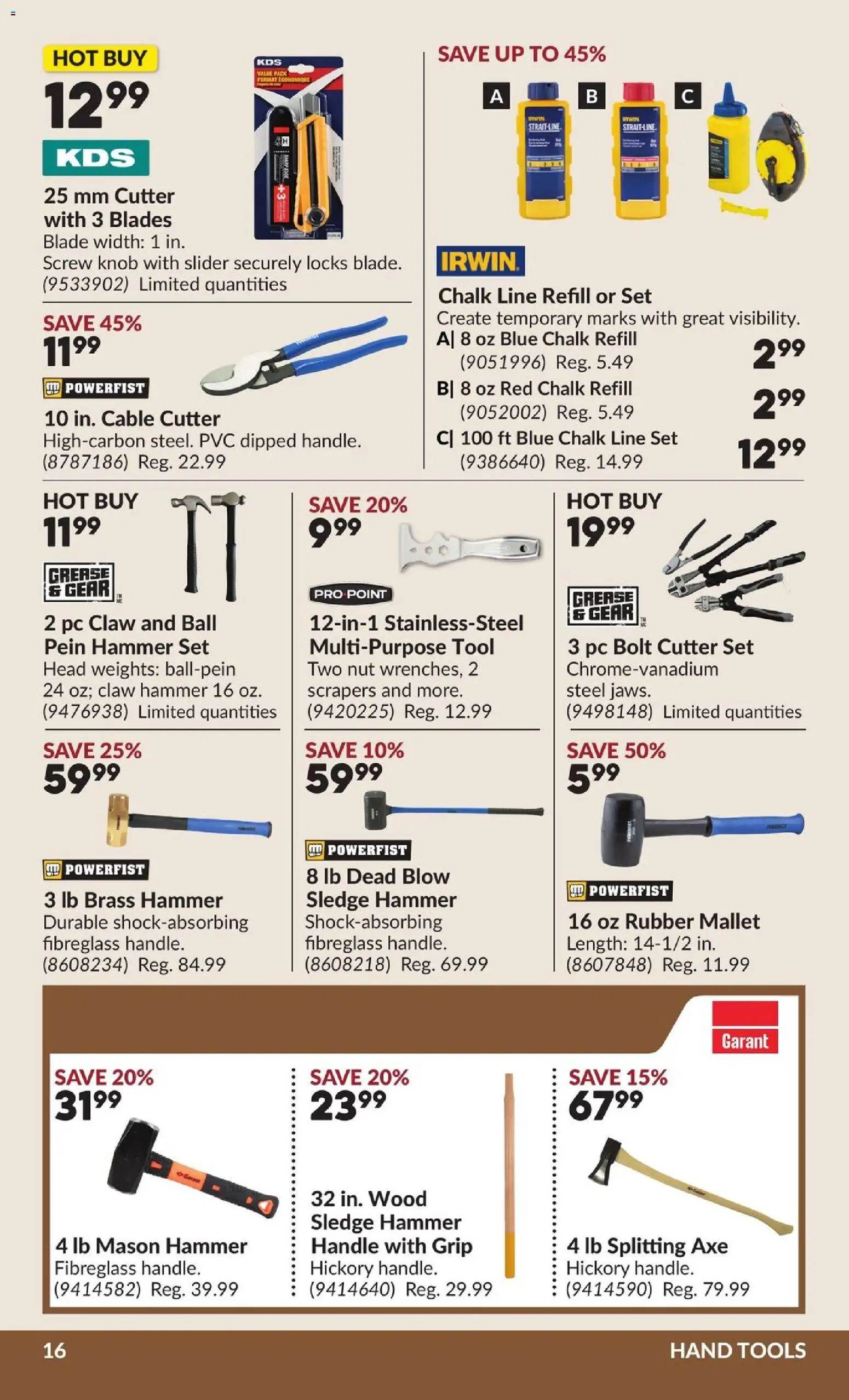 Princess Auto flyer valid from Aug 25, 2026 | Page: 17 | Products: Cable, Cutter, Hand tools, Tools