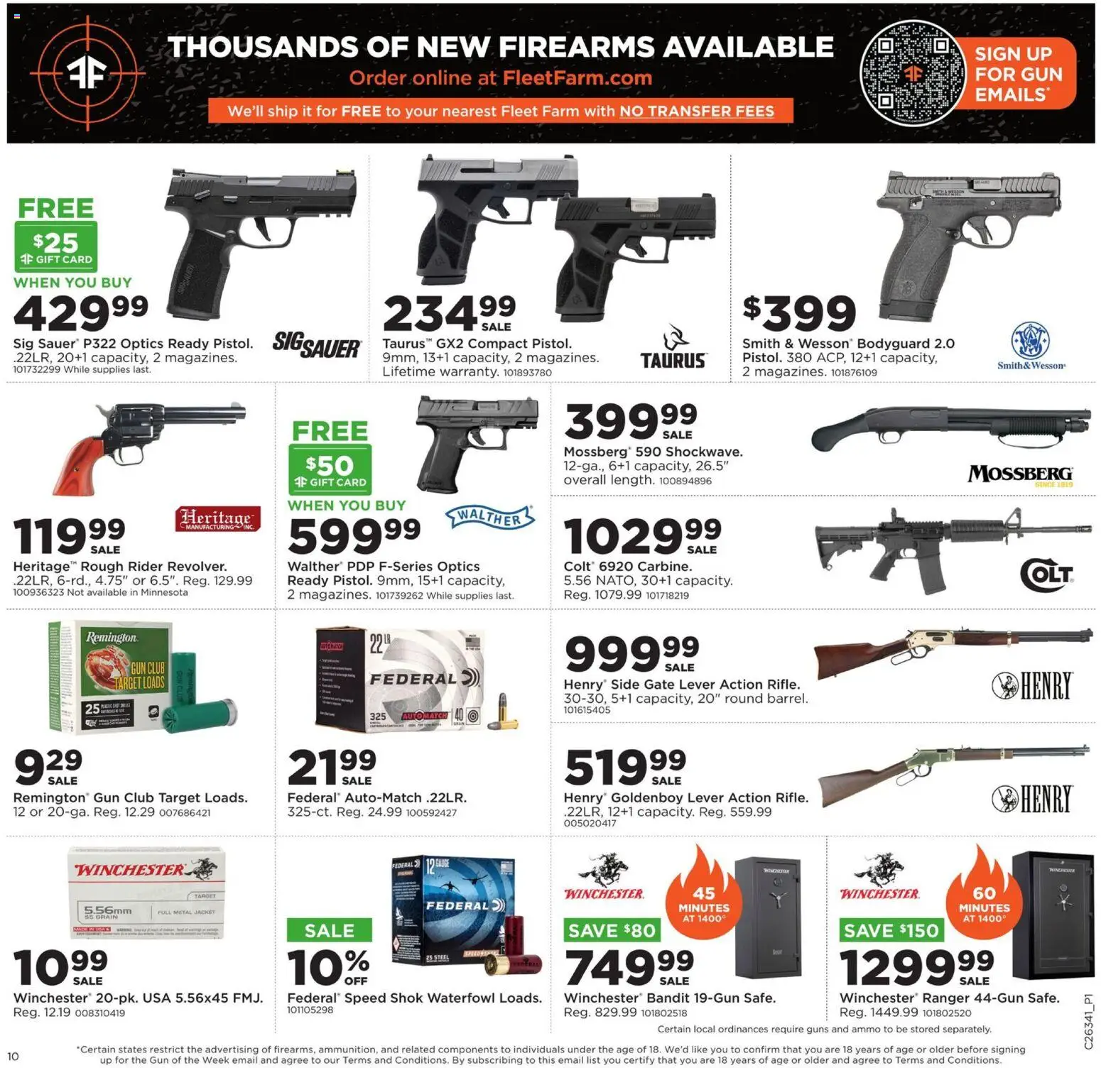 Mills Fleet Farm Weekly Ad - valid from 08/17/2026 | Page: 13 | Products: Jacket, Gun, Ammo, Waterfowl