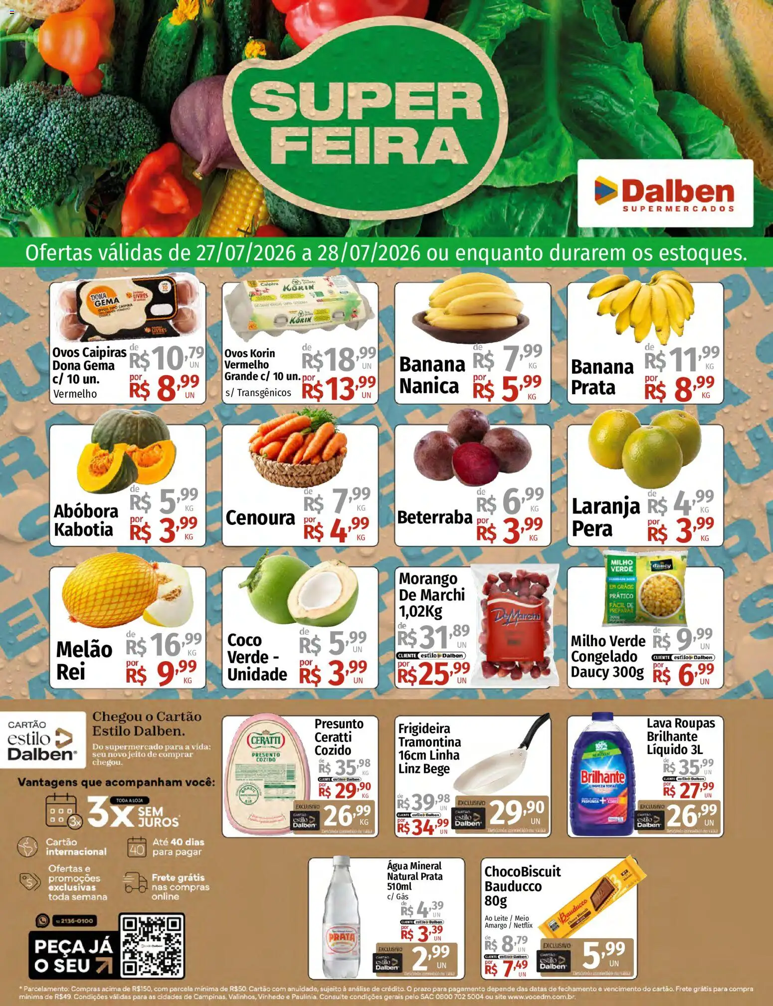 Supermercado Dalben Folheto - válido de 27/07/2026 | Página: 1