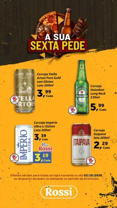 Rossi Supermercados ofertas Sexta - Pré-Visualização do folheto da loja Rossi Supermercados, válido de 02/10/2026