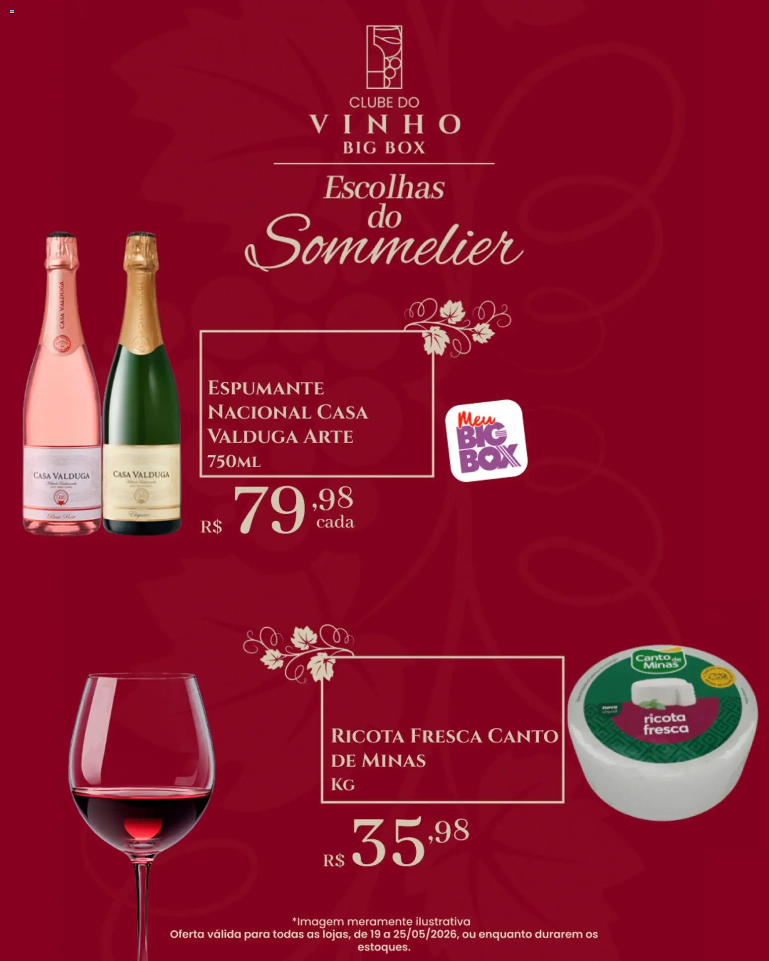 Big Box Folheto - válido de 19.05.2026 | Página: 4 | Produtos: Espumante, Vinho, Ricota