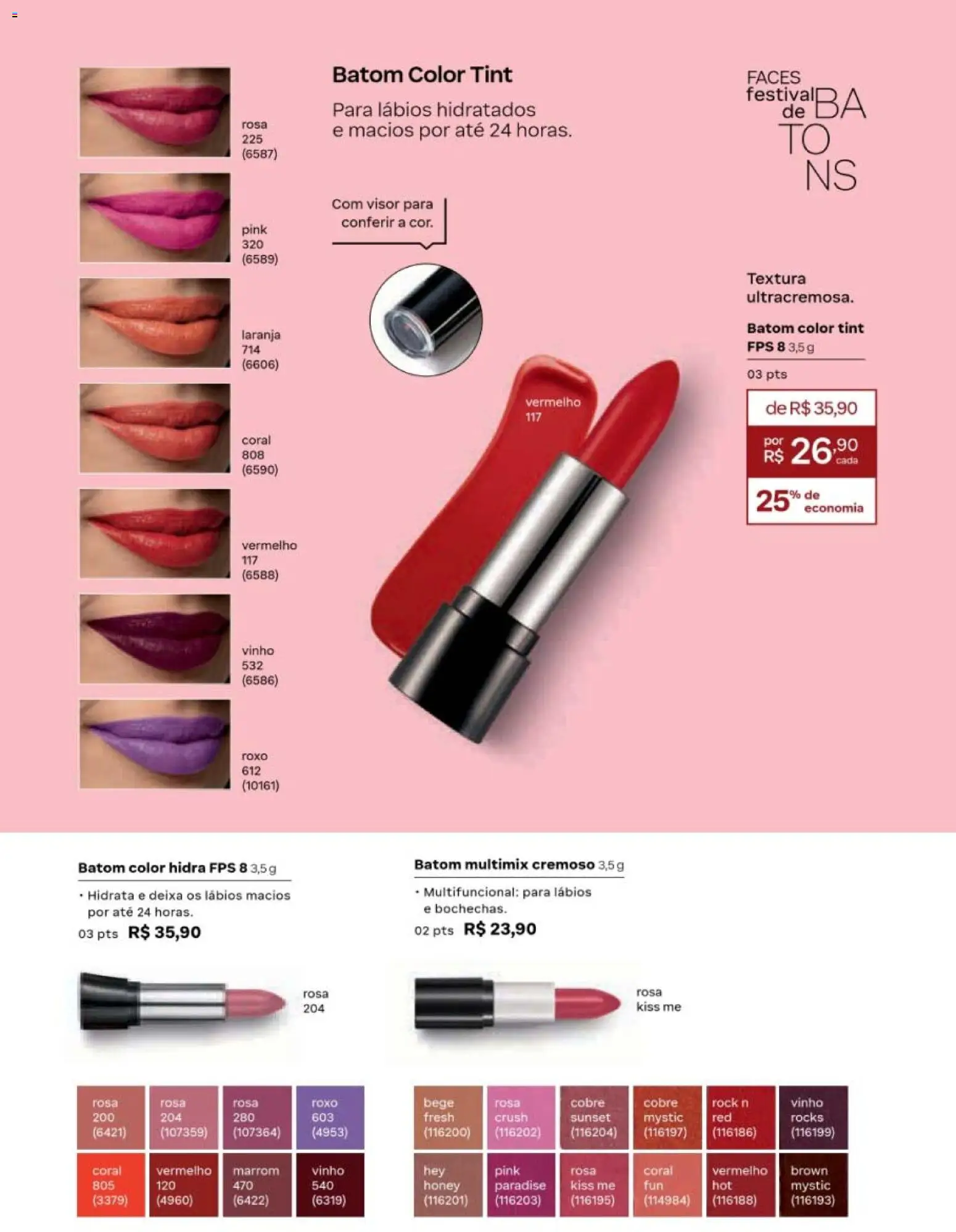 Natura Folheto - válido de 19/07/2026 | Página: 63 | Produtos: Batom, Multifuncional, Vinho