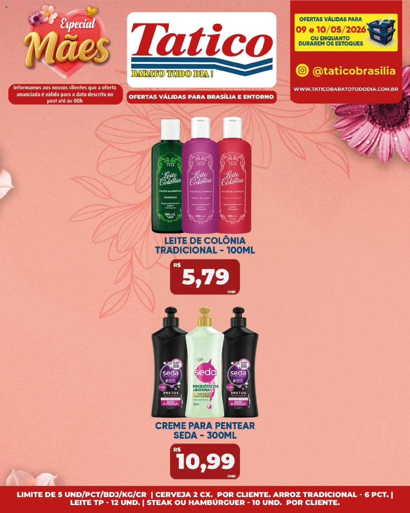 Tatico Folheto - válido de 11.05.2026 | Página: 42 | Produtos: Leite, Cerveja, Arroz, Hambúrguer