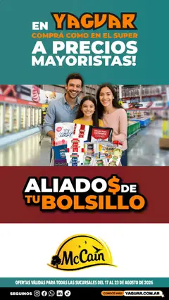 Vista previa Yaguar - Aliados De Tu Bolsillo Parque Chacabuco válido desde el 17/08/2026