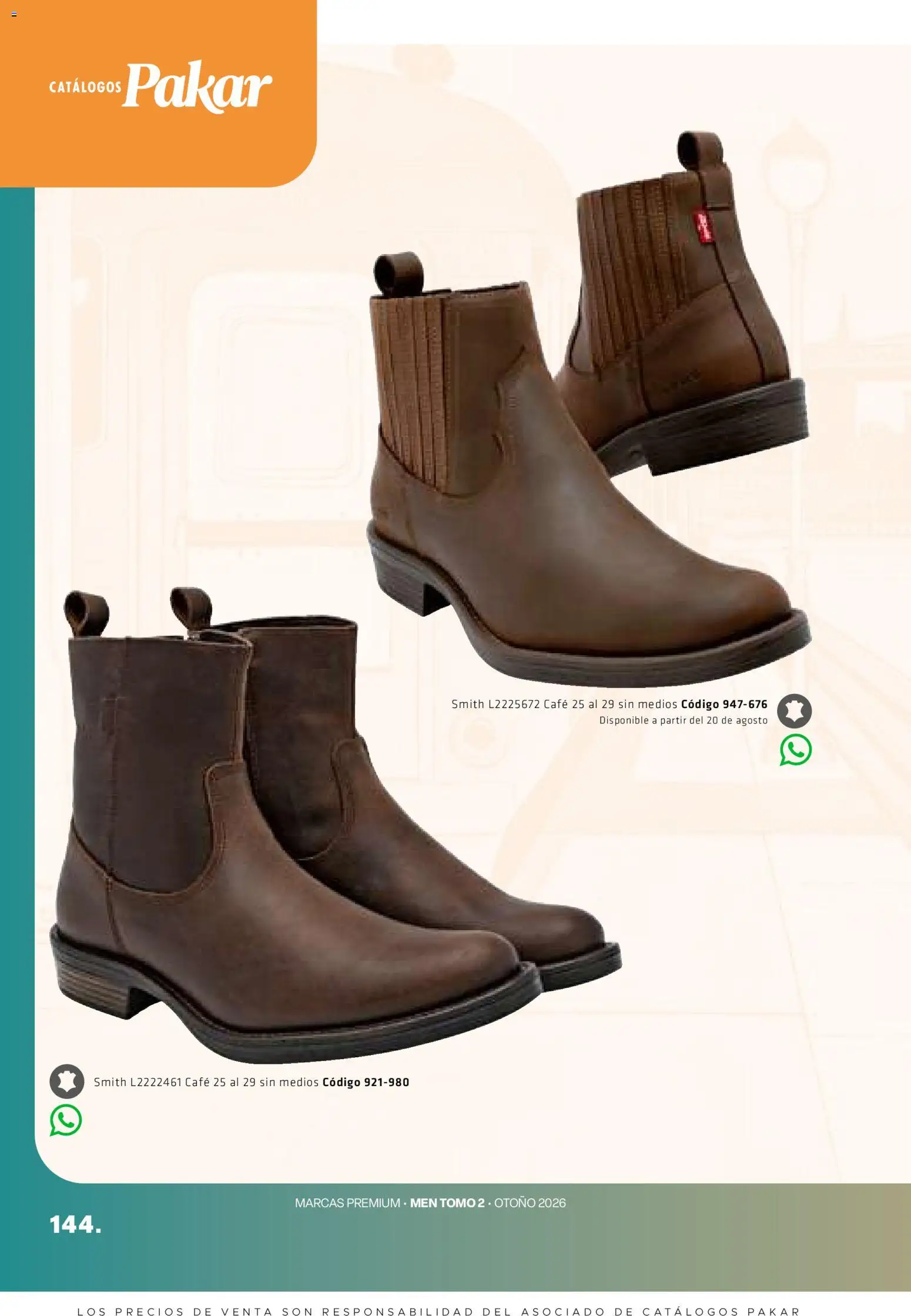 Nuevas ofertas de SC Pakar válidas en toda la República Mexicana desde el 28/08/2026. ¡Encuentra las mejores ofertas en SC Pakar catálogo Premium Men Tomo 2! | Página: 144 | Productos: Café