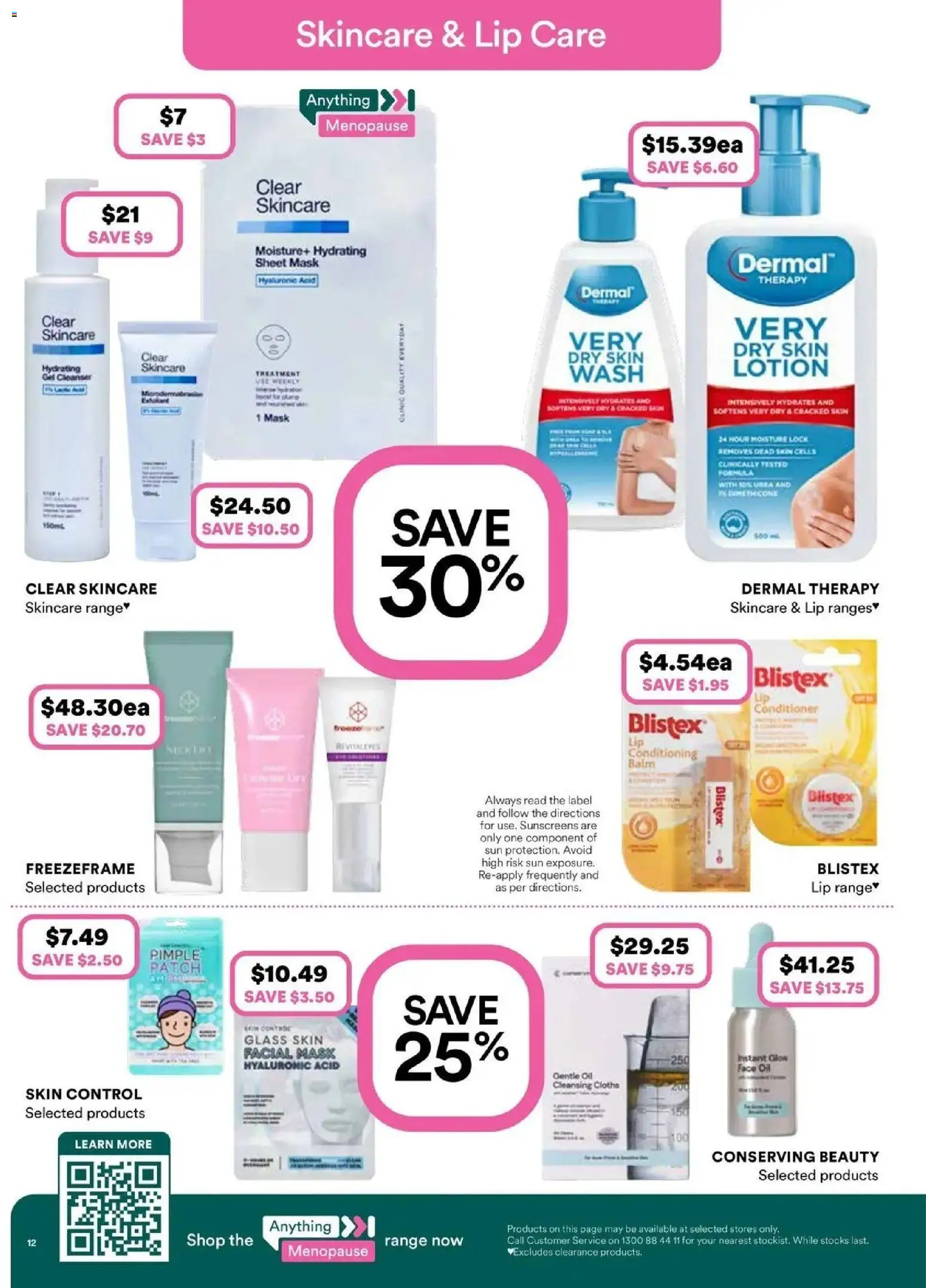 Priceline Pharmacy catalogue Brisbane - 13/08/2026 > weekly / monthly specials | Page: 12 | Products: Conditioner, Mask, Lotion, Face oil