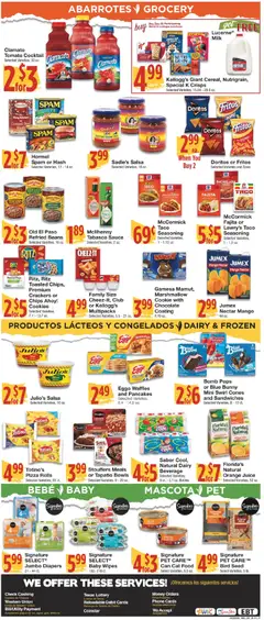 Preview of United Supermarkets weekly ads valid from 28.04.2026 | Page: 3 | Products: Milk, Juice, Chips, Sauce