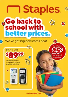Preview of Staples weekly ads valid from 08/30/2026